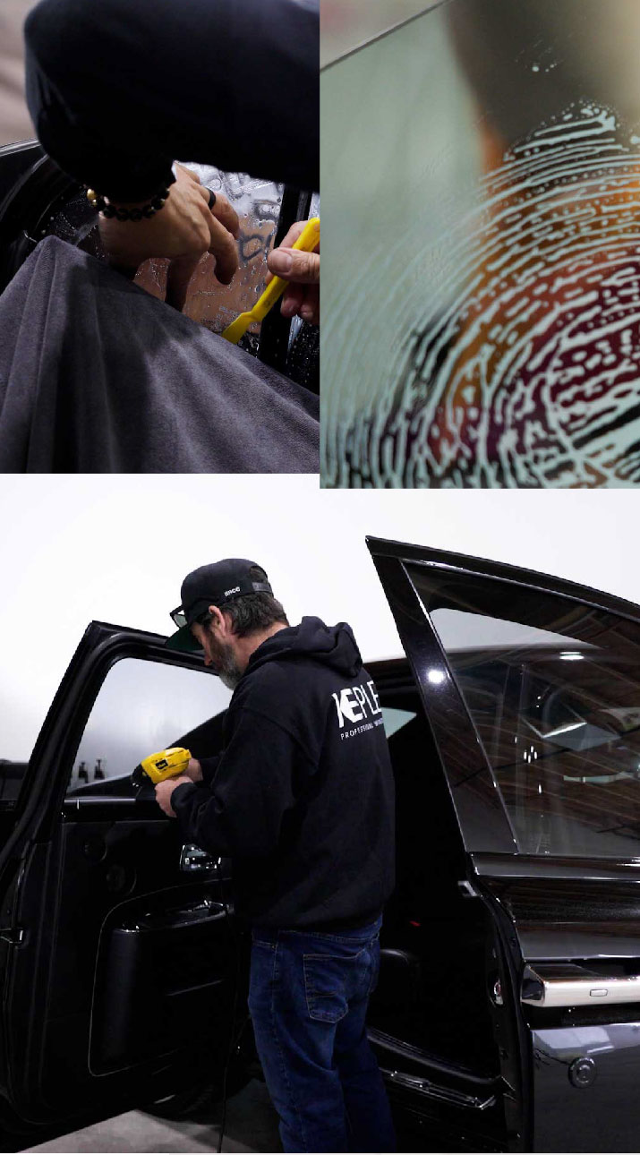 Kepler Installer Tinting a Rolls Royce in Cranston, Rhode Island