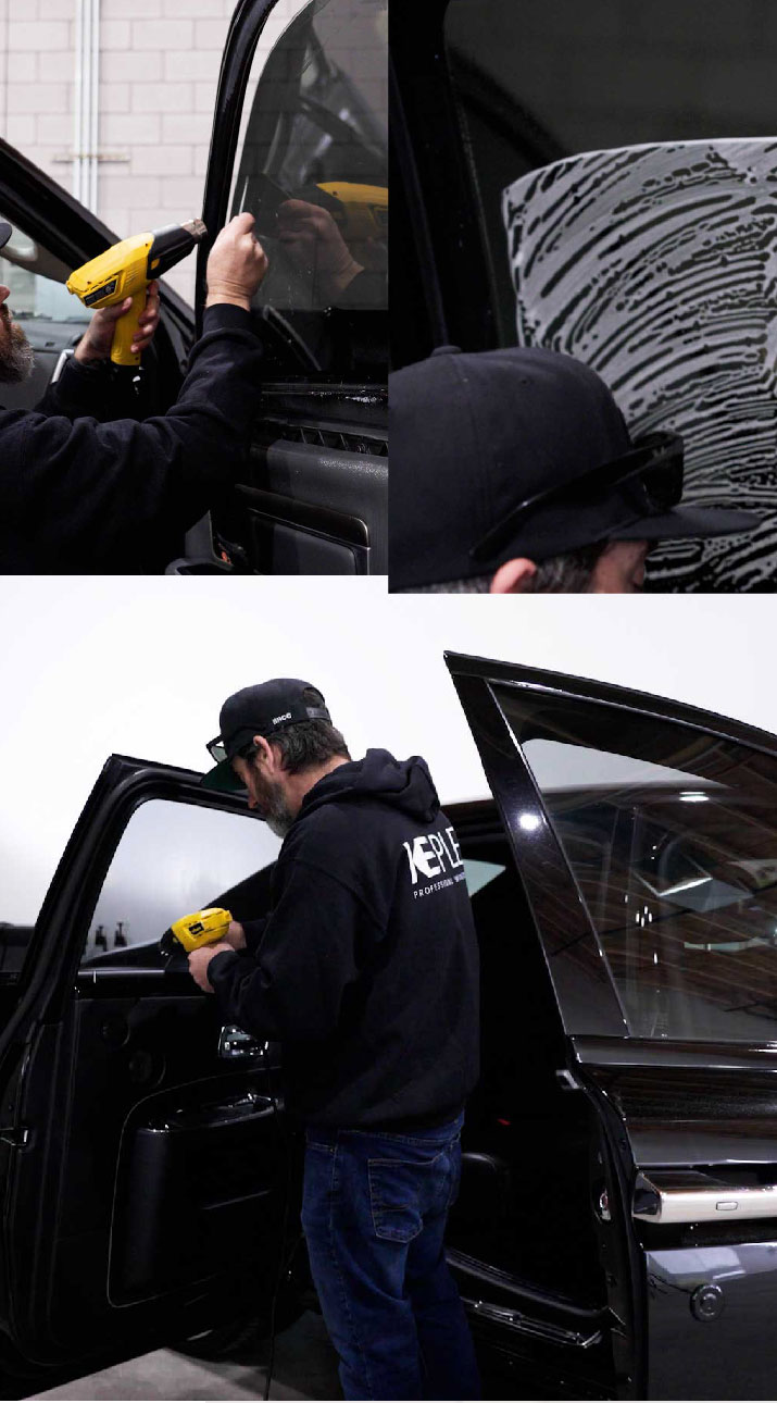 Kepler Installer Tinting a Rolls Royce in East Providence, Rhode Island