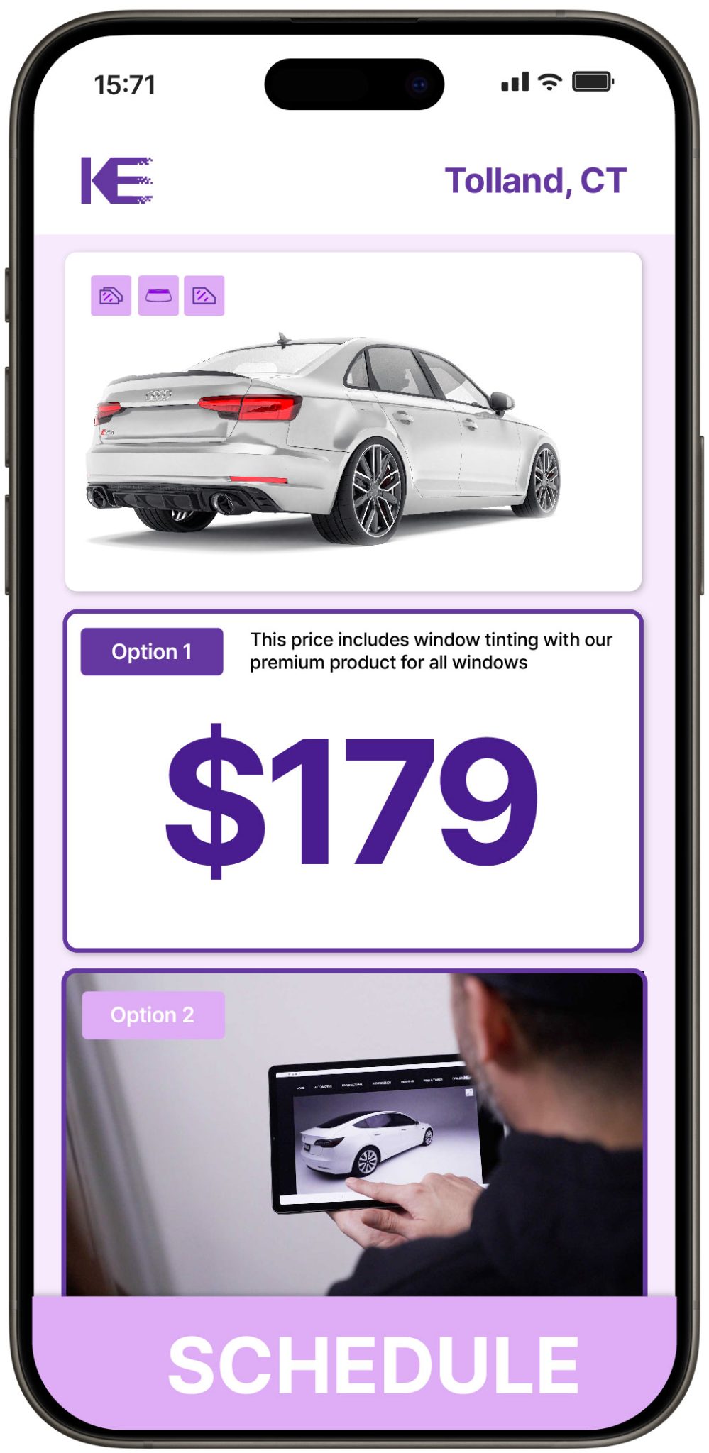 View Reasonable Car Window Tinting Rates in Tolland, Connecticut