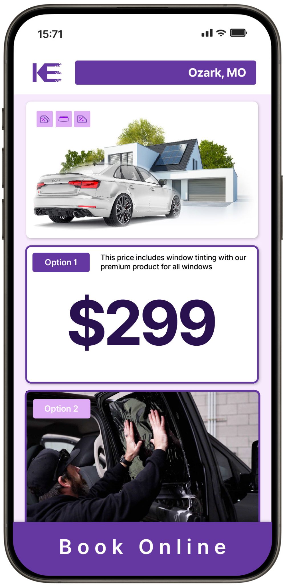 View Competitive Window Tinting Prices in Ozark, Missouri