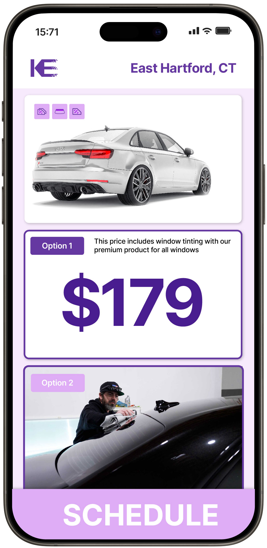 View Affordable Car Window Tinting Prices in East Hartford, Connecticut