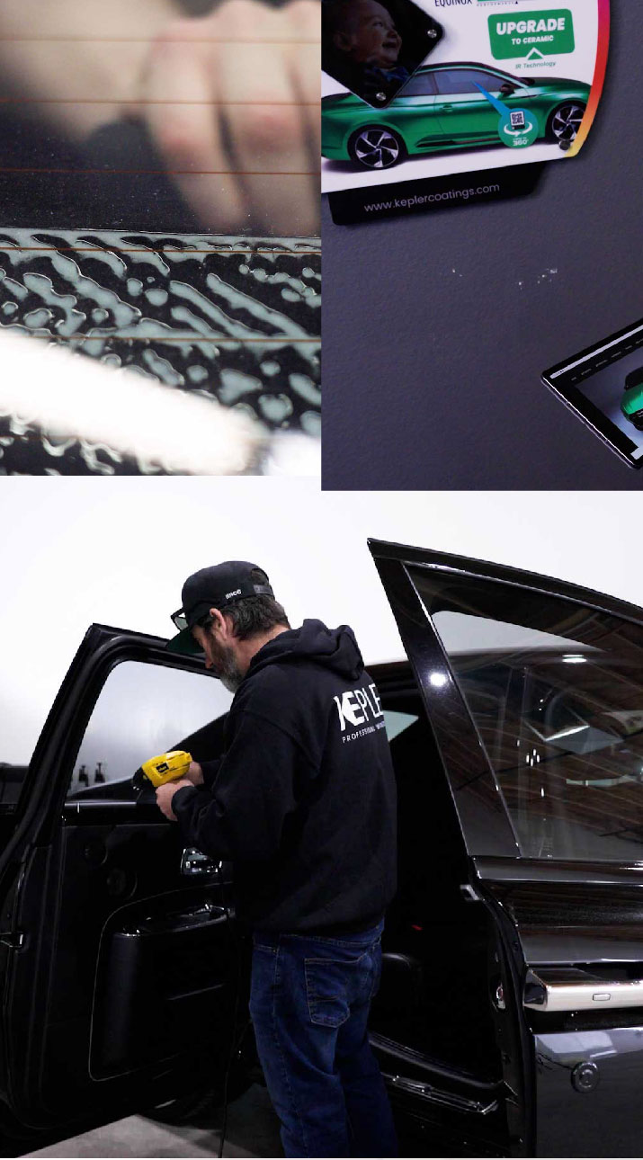 Kepler Installer Tinting a Rolls Royce in North Windham, Connecticut
