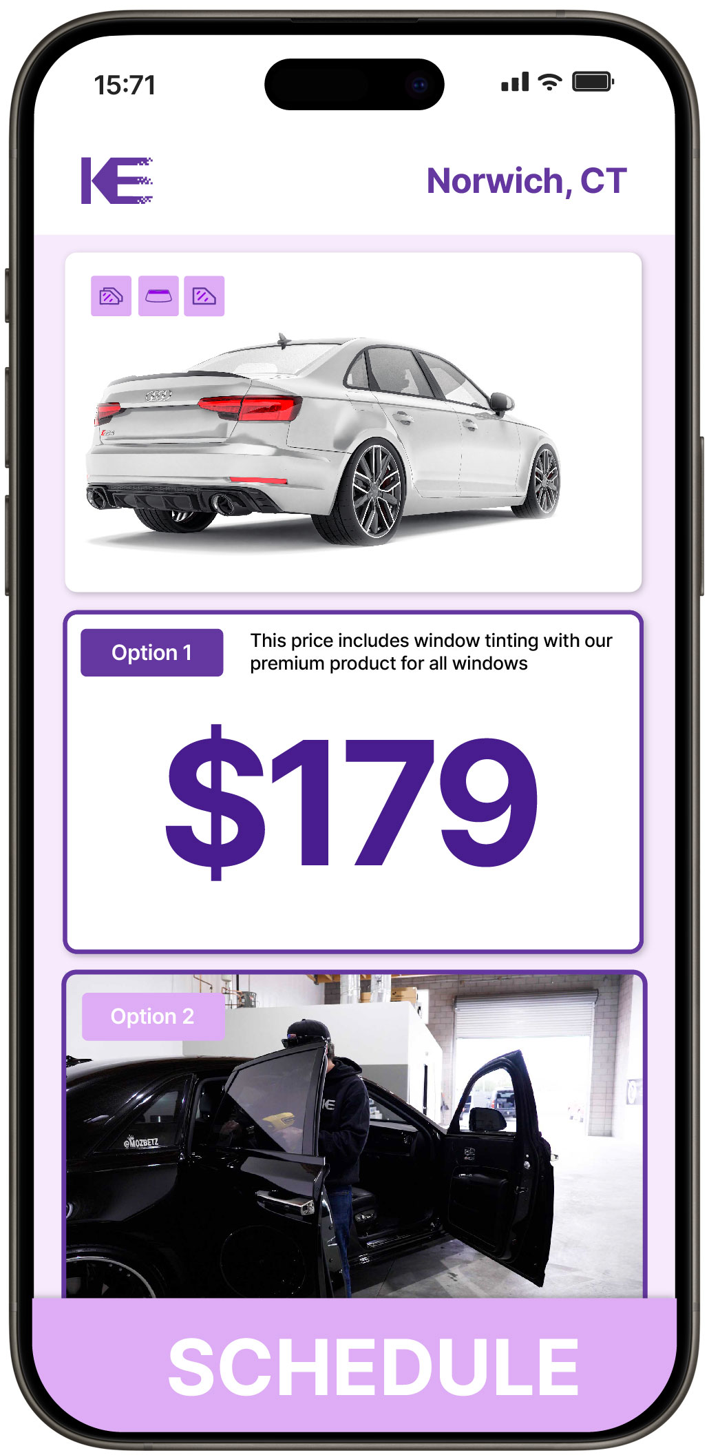 View Affordable Car Window Tinting Prices in Norwich, Connecticut