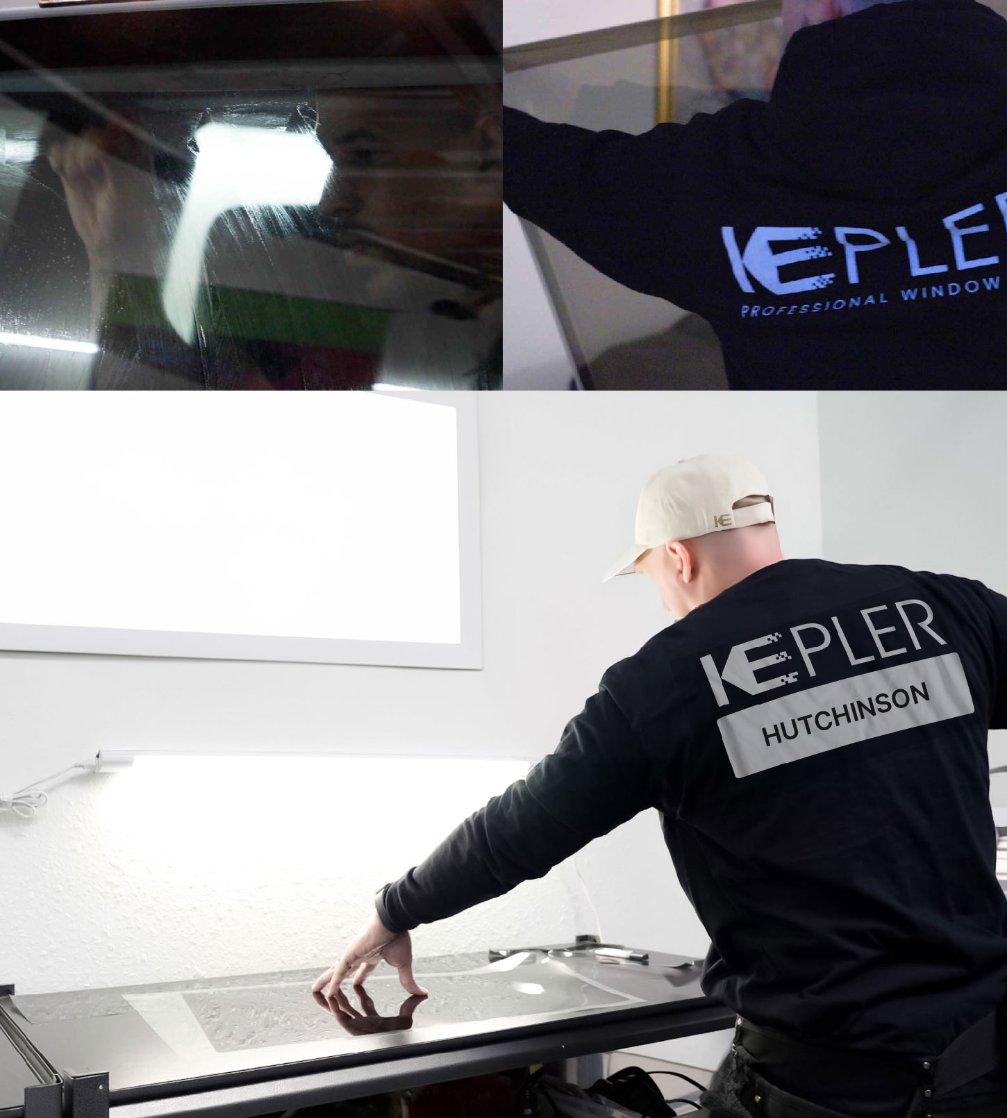Window Tinting Specialist Cutting Film in Hutchinson, Kansas