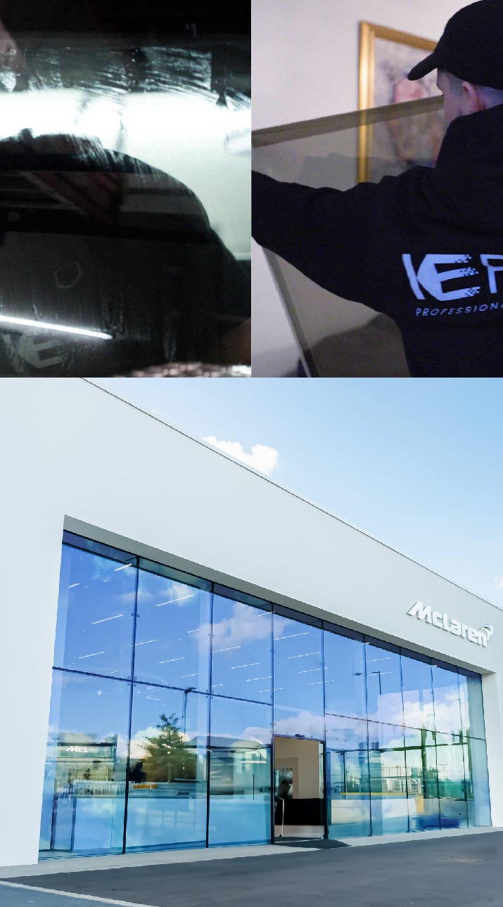Kepler Automotive Shop Front Tinted with Window Film in Hutchinson, Kansas