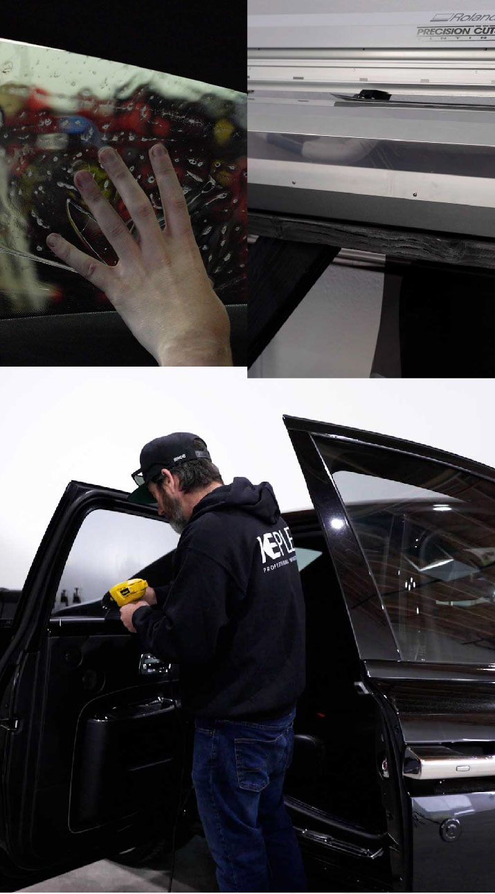 Kepler Installer Tinting a Rolls Royce in Southington, Connecticut