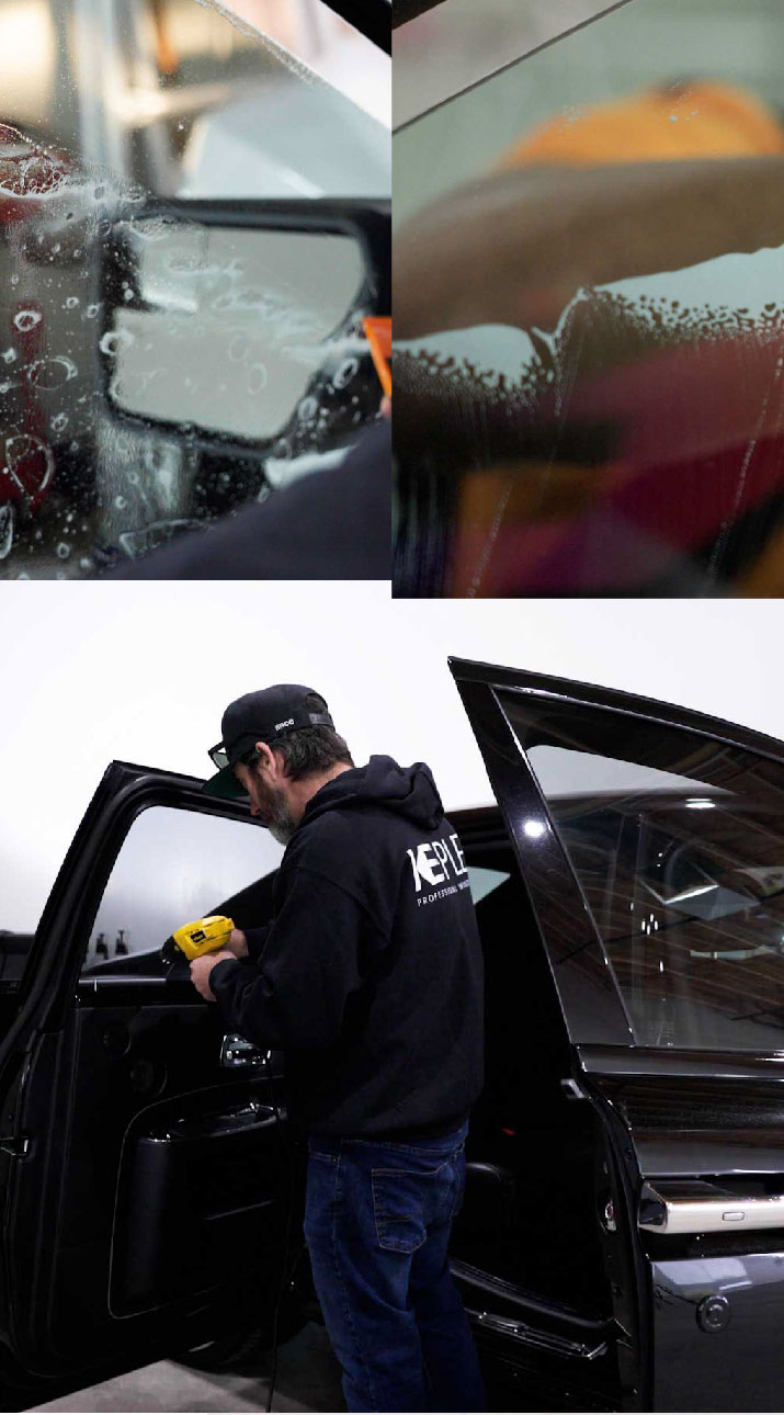 Kepler Installer Tinting a Rolls Royce in Stevenson, Connecticut