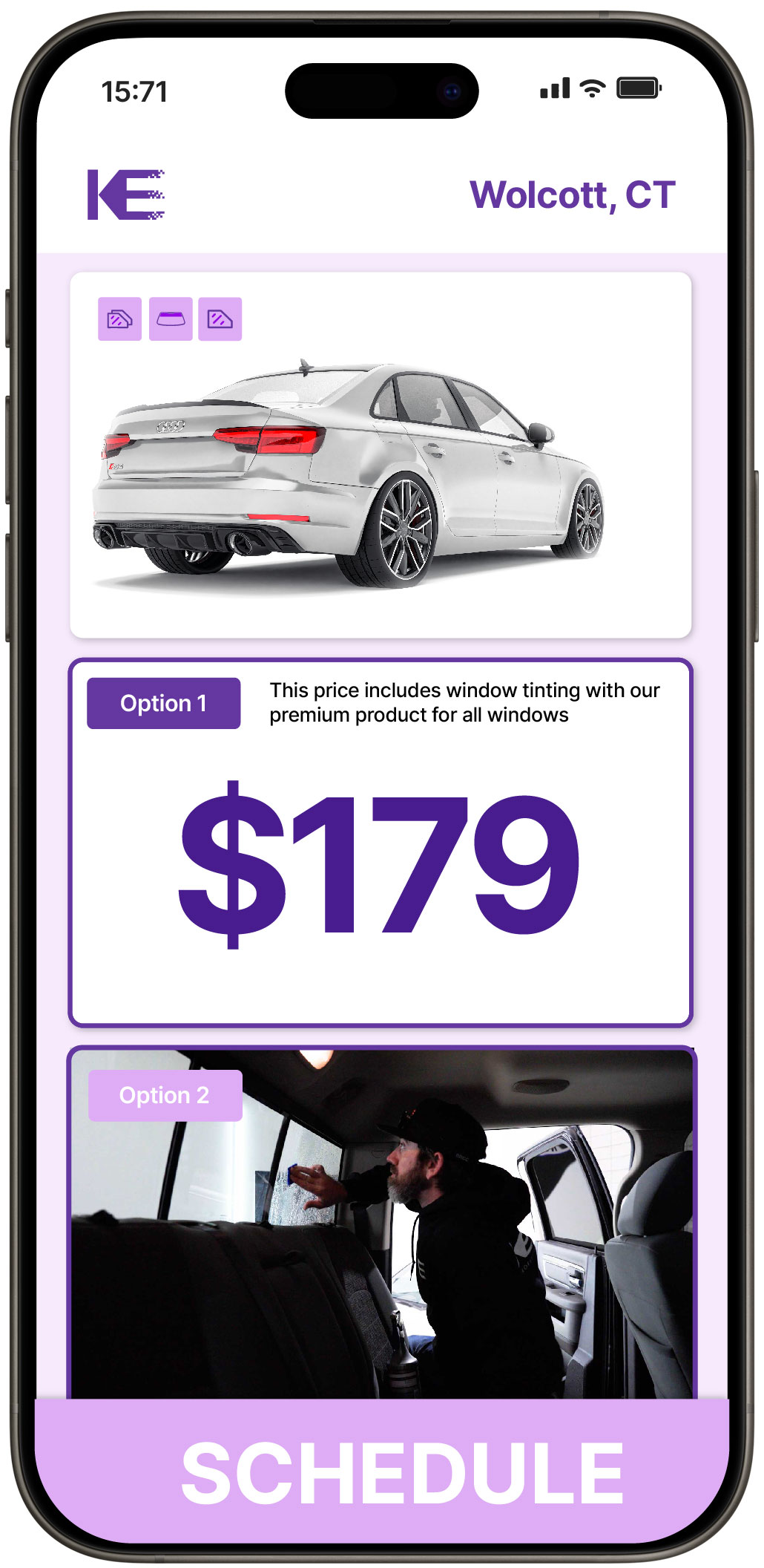View Competitive Car Window Tinting Prices in Wolcott, Connecticut