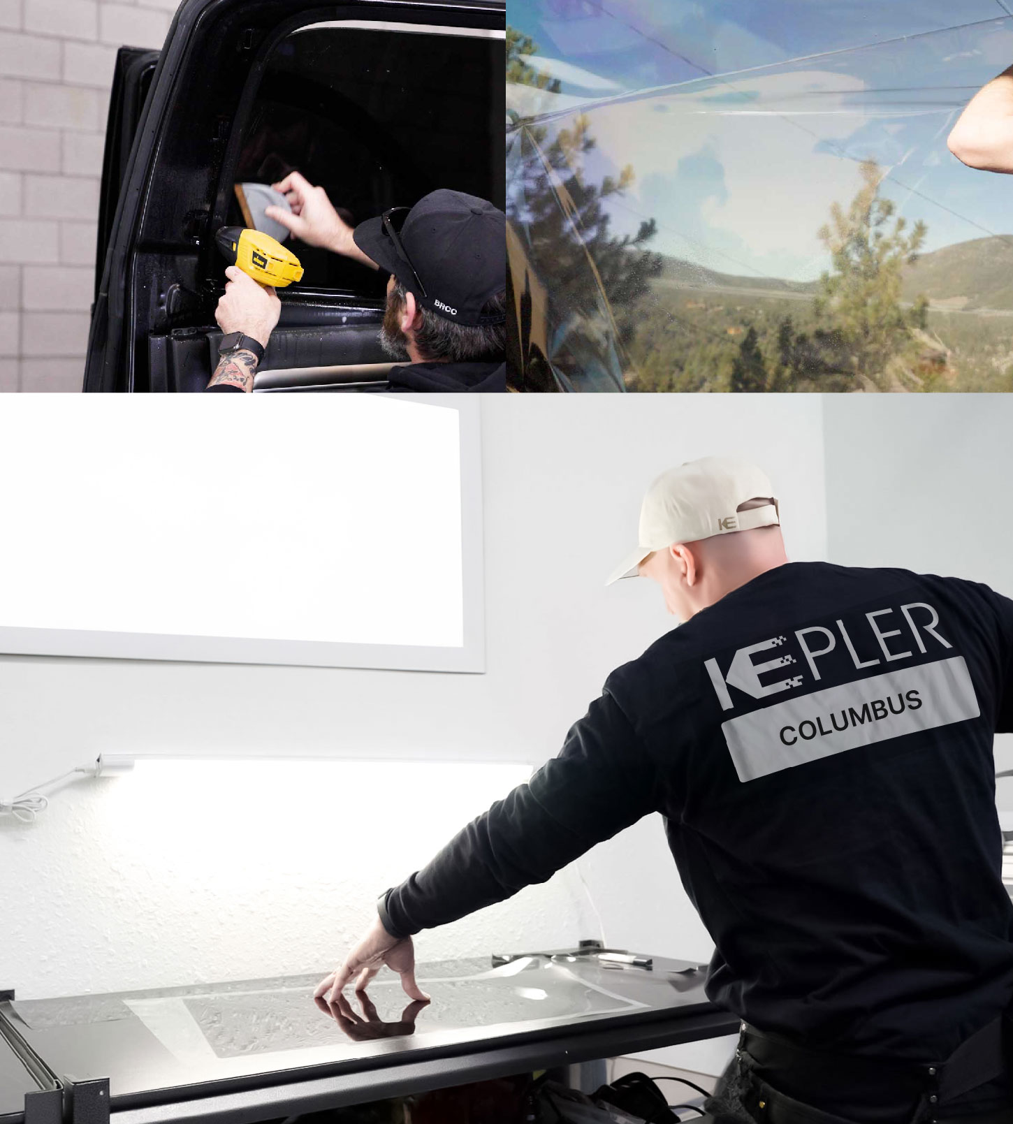 Window Tinting Specialist Cutting Film in Columbus, Nebraska