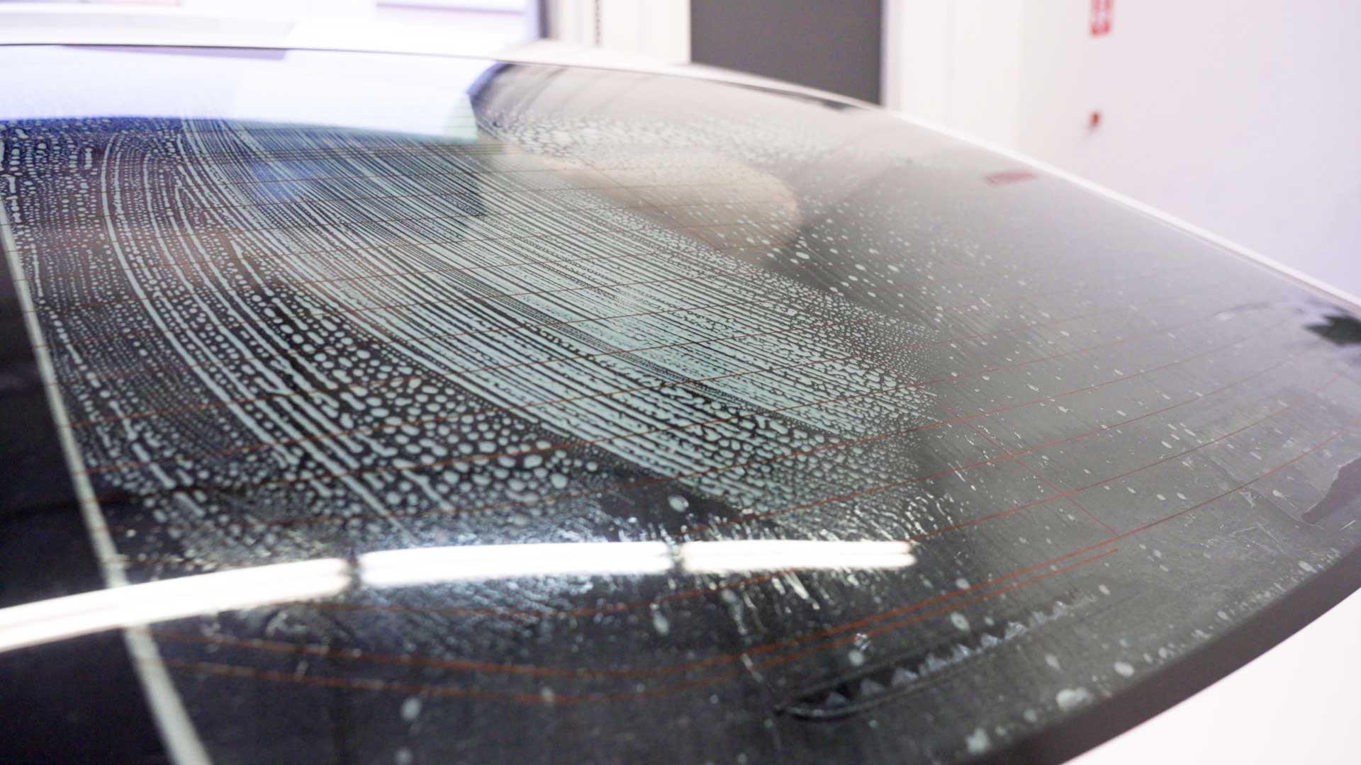 Professional Vehicle Window Tinting preparation in Wayne