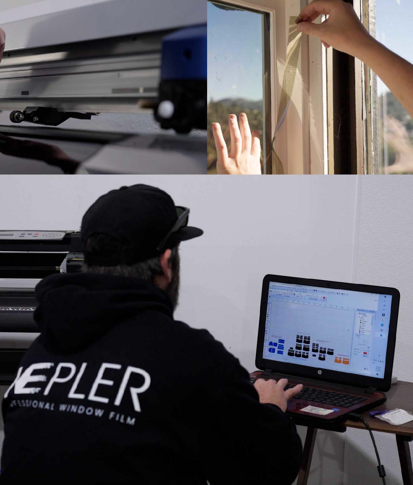 Ceramic Window Tinting Expert Cutting Film in Englewood, New Jersey