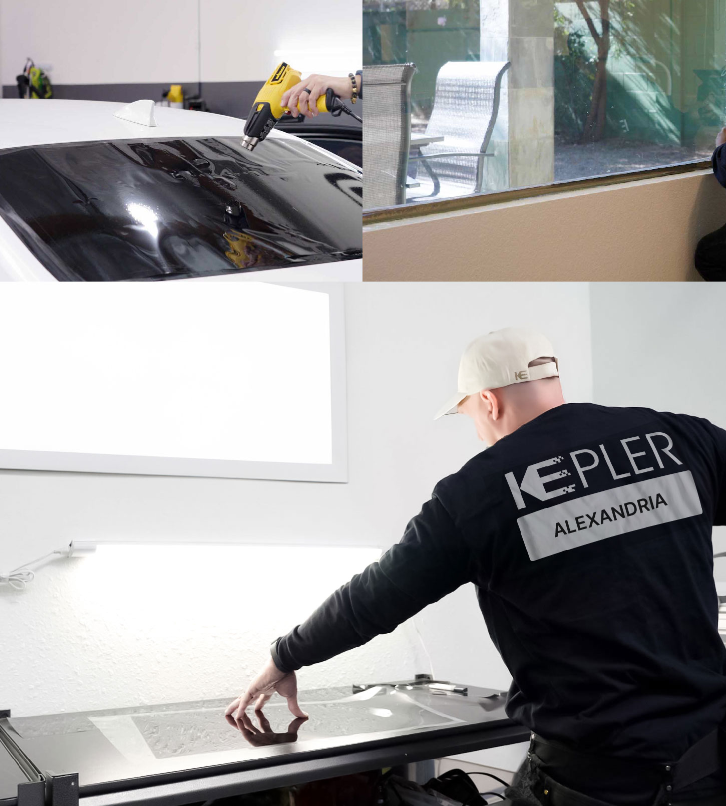 Window Tinting Specialist Cutting Film in Alexandria, Louisiana