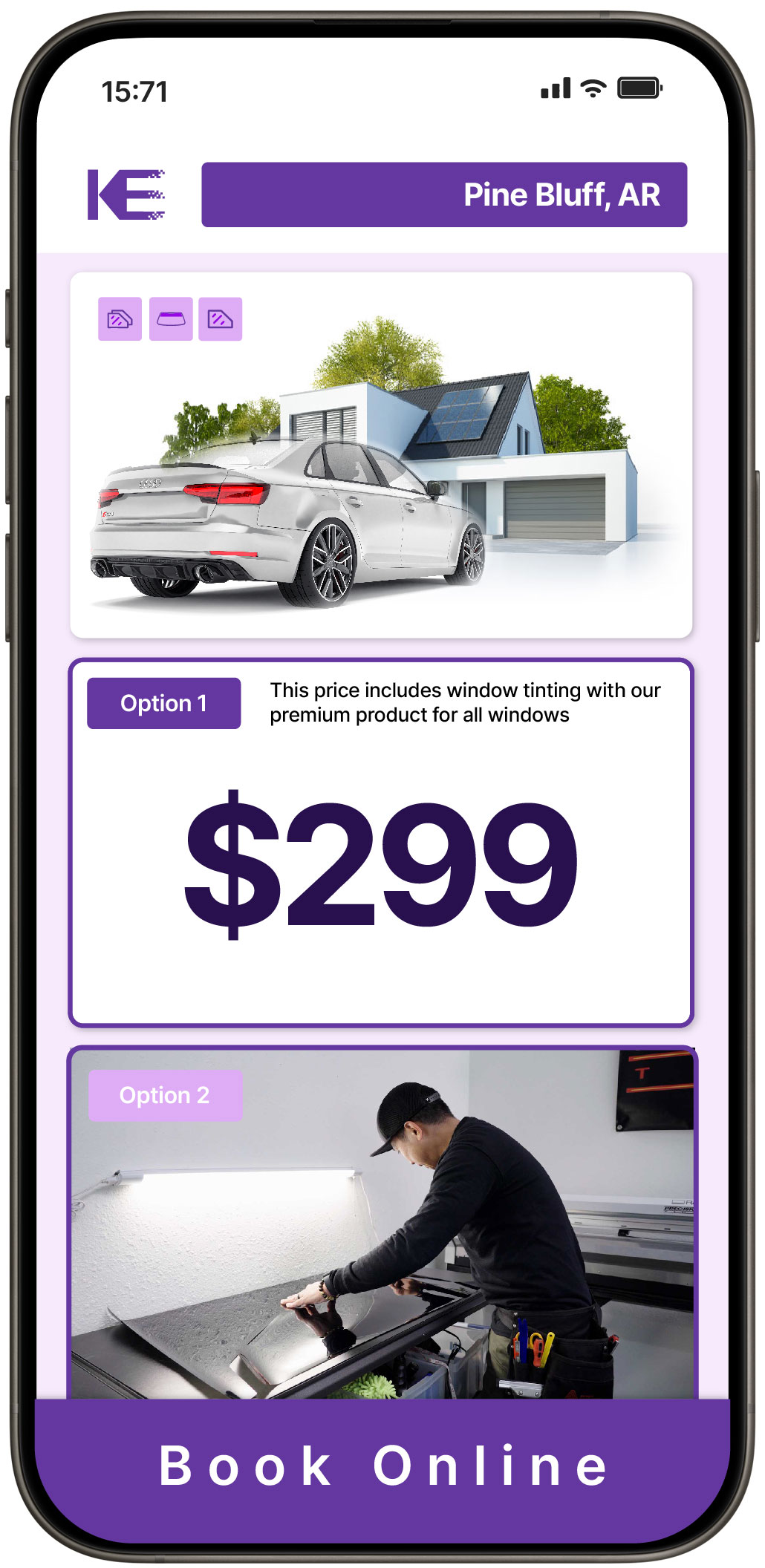 View Affordable Tesla Window Tinting Prices in Bryant, Arkansas