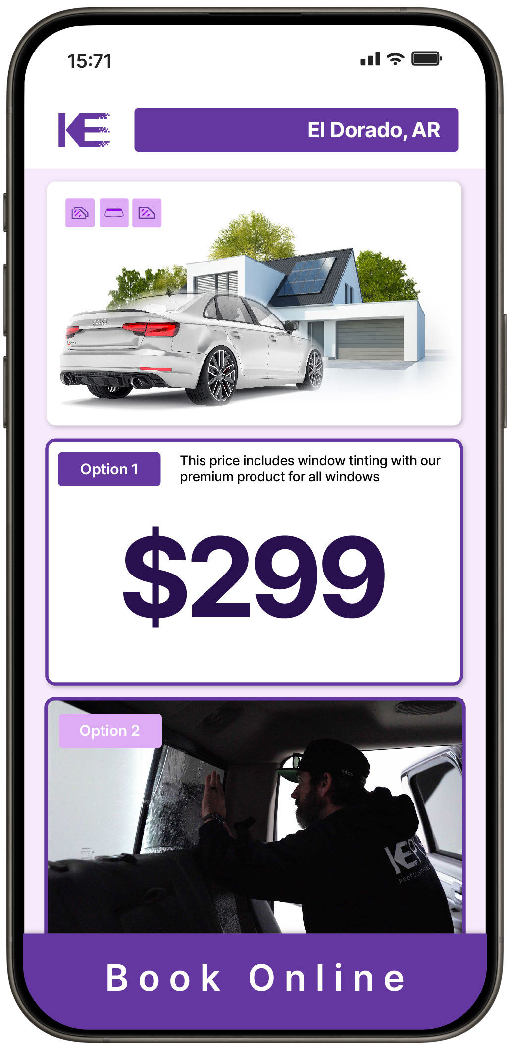 View Competitive Tesla Window Tinting Prices in Conway, Arkansas