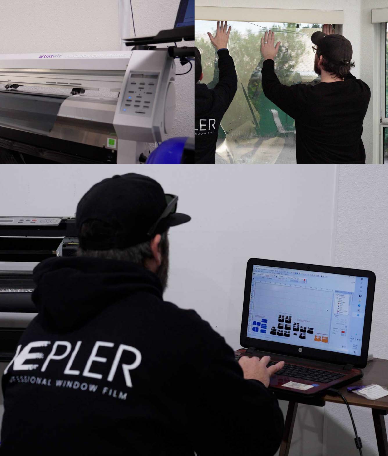 Ceramic Window Tinting Expert Cutting Film in Morristown, New Jersey