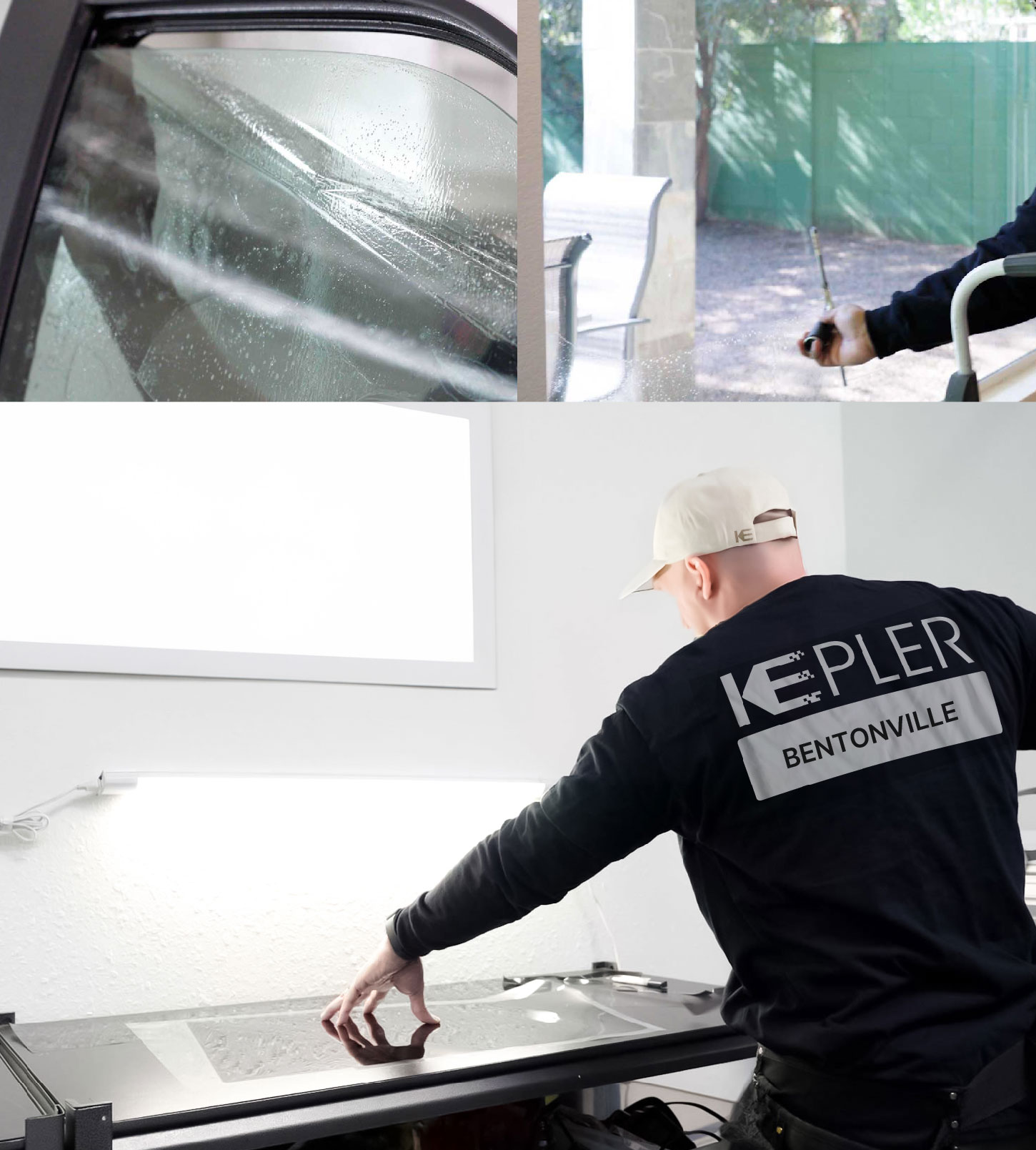 Window Tinting Specialist Cutting Film in Bentonville, Arkansas