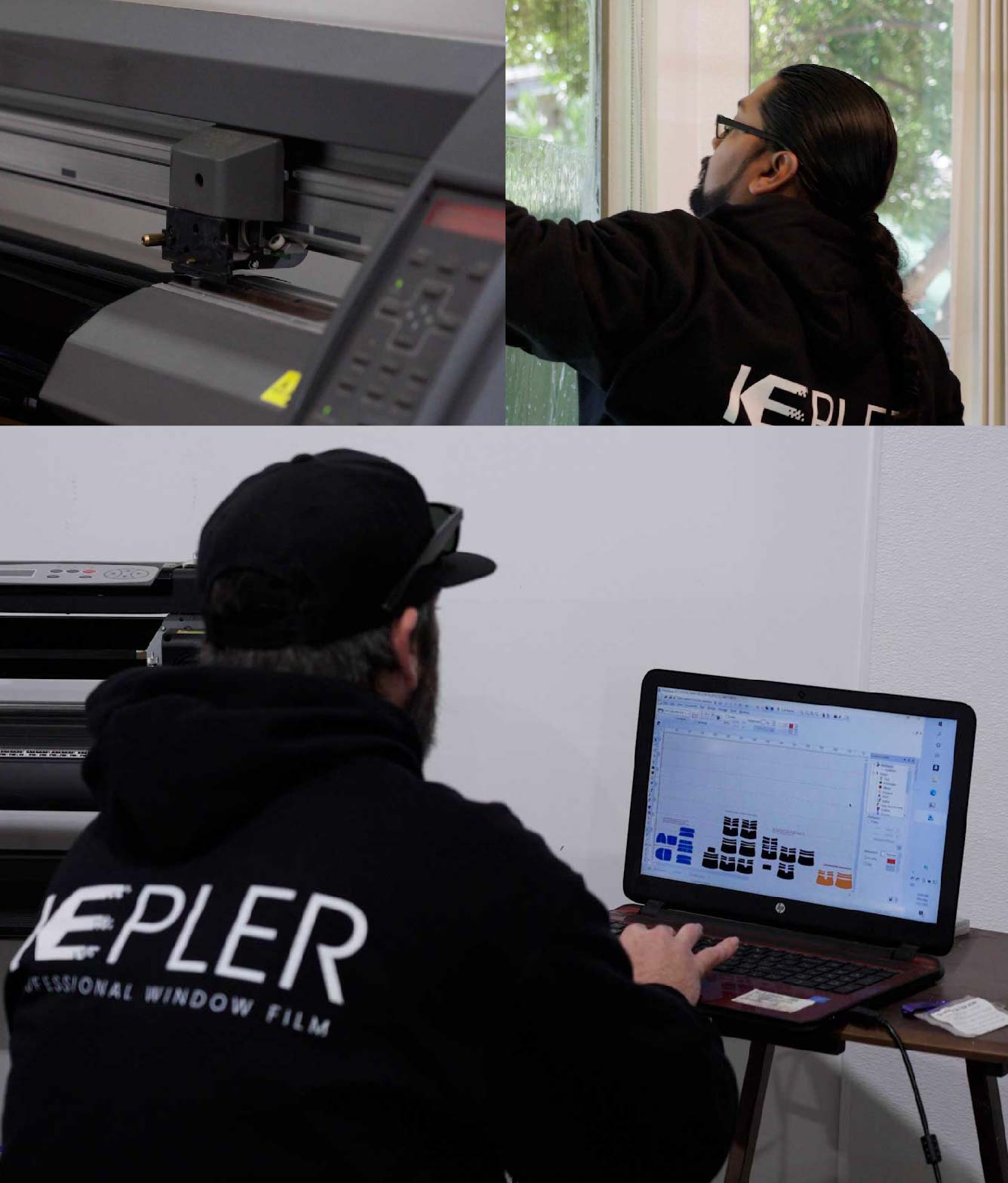 Ceramic Window Tinting Expert Cutting Film in Pennsauken, New Jersey