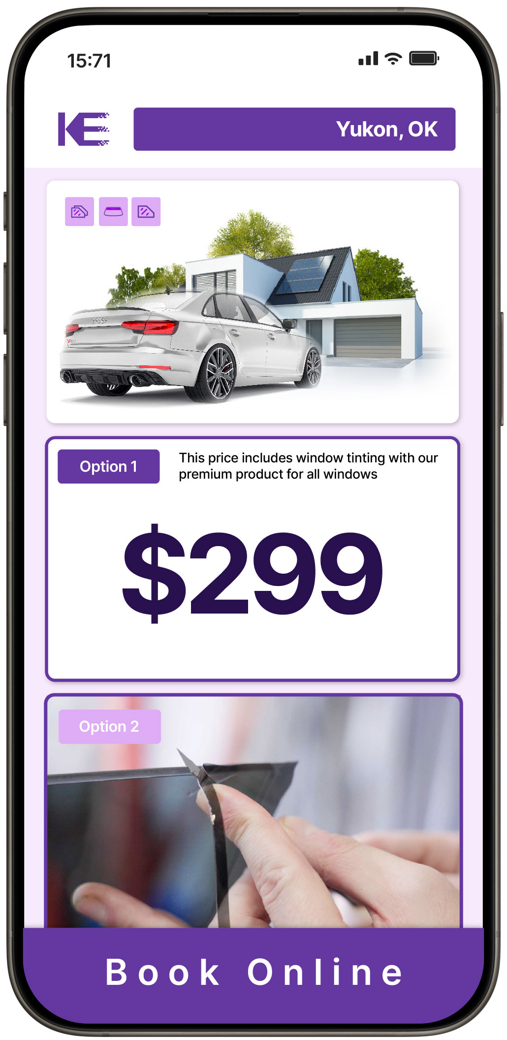 View Reasonable Tesla Window Tinting Rates in Shawnee, Oklahoma