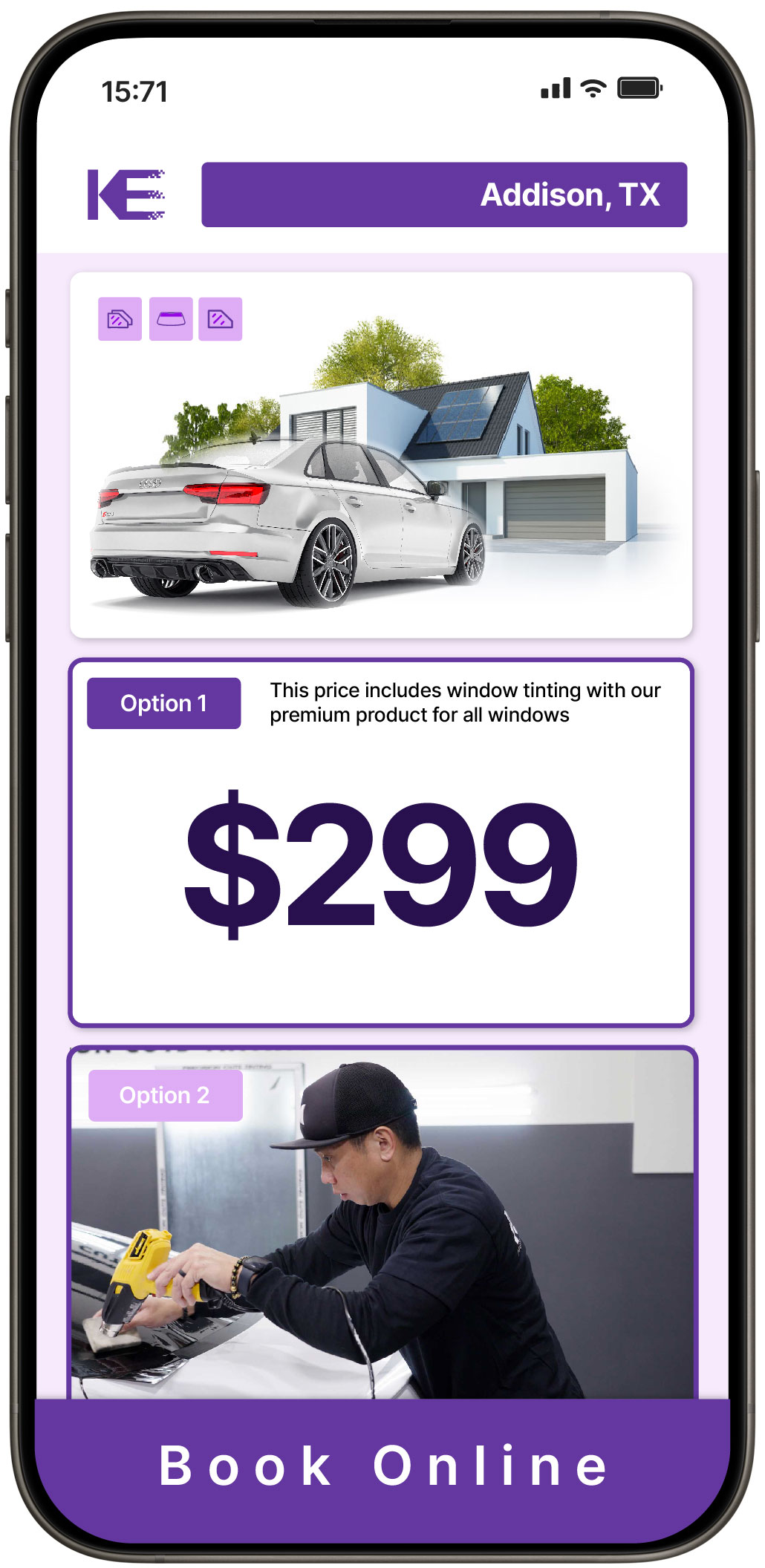 View Reasonable Tesla Window Tinting Costs in Rowlett, Texas