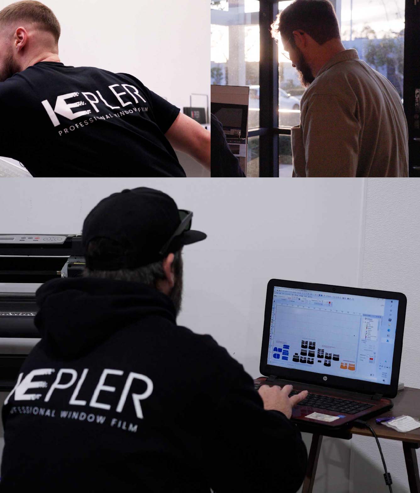 Ceramic Window Tinting Expert Cutting Film in Port Washington, New York