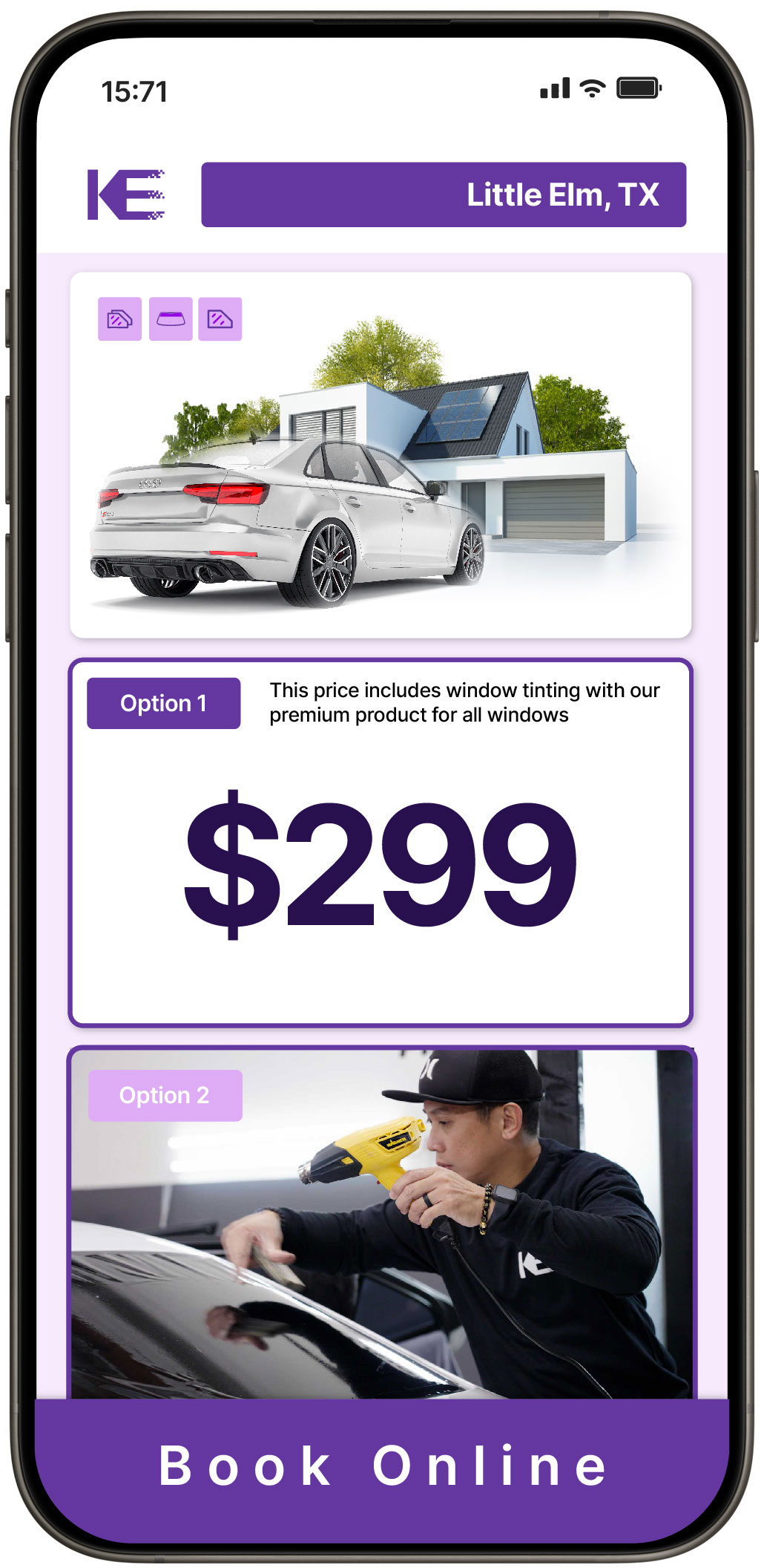 View Competitive Tesla Window Tinting Rates in Denton, Texas
