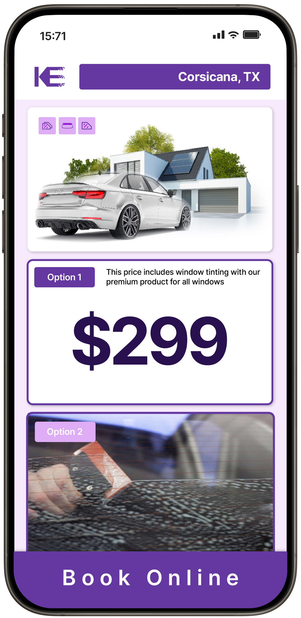 View Competitive Tesla Window Tinting Rates in Rosenberg, Texas