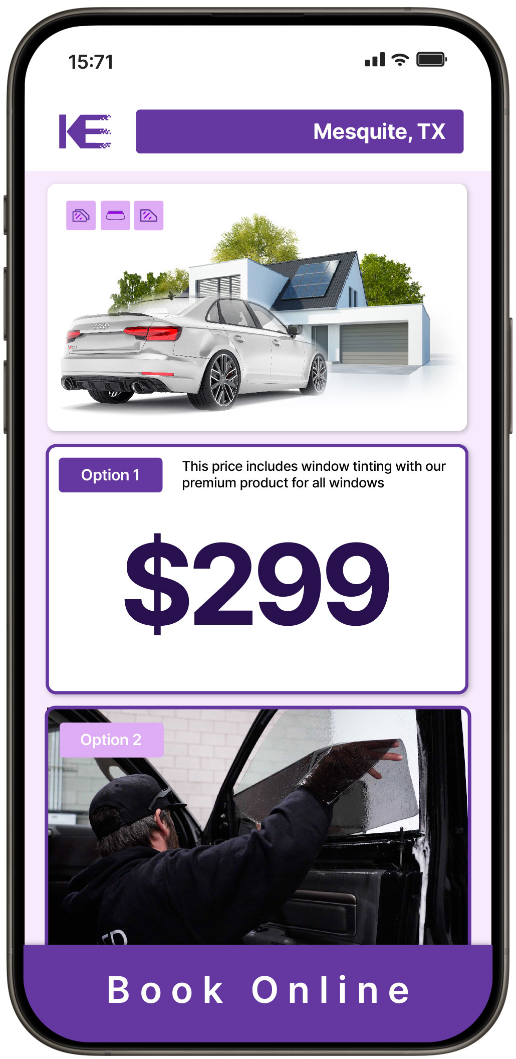 View Competitive Tesla Window Tinting Prices in Groves, Texas