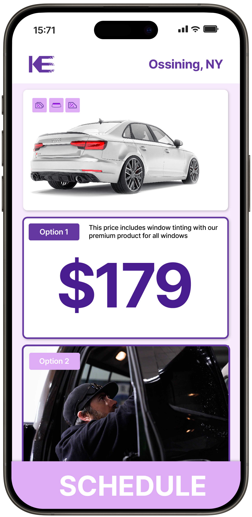 View Affordable Car Window Tinting Prices in Ossining, New York
