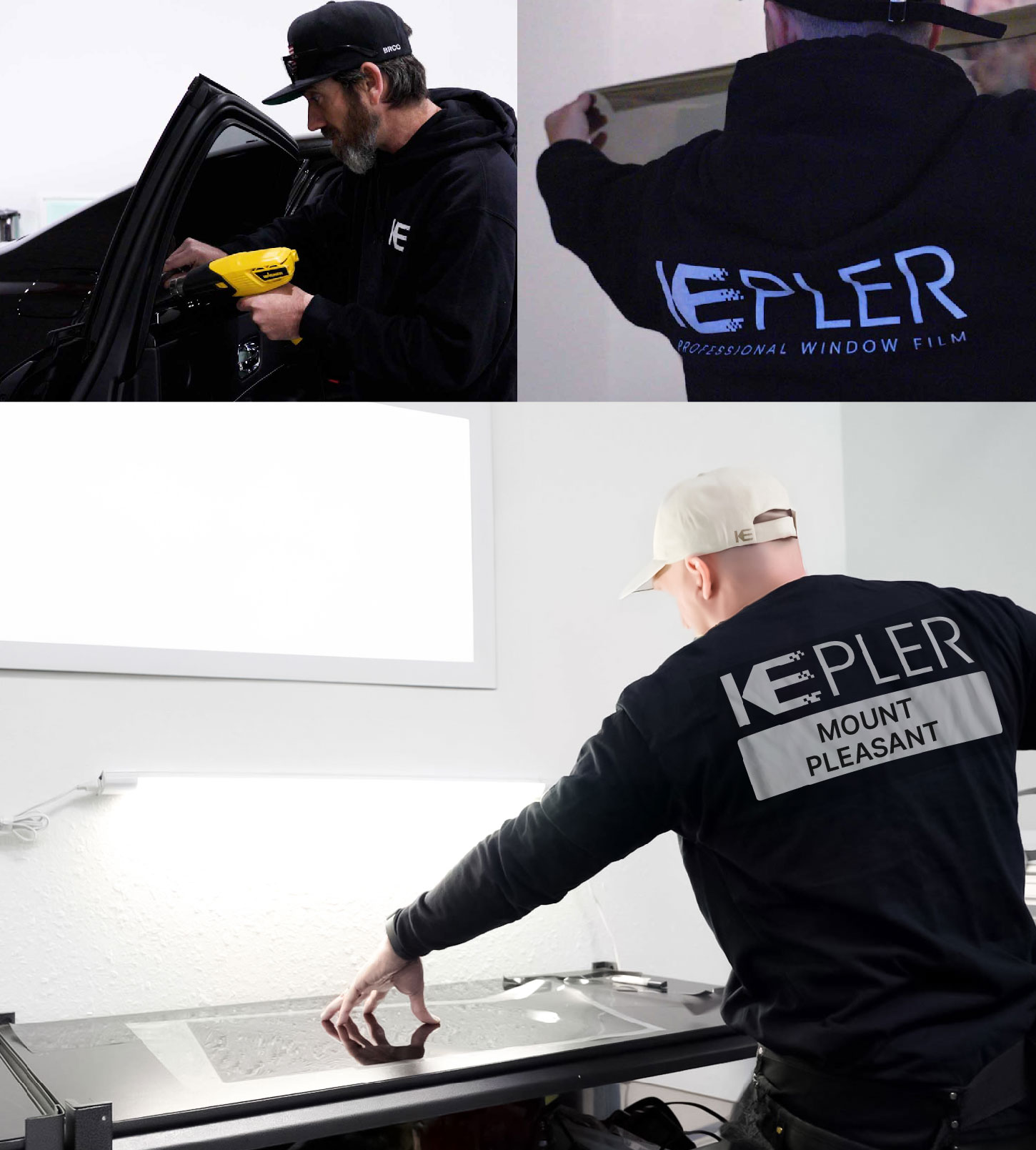 Window Tinting Specialist Cutting Film in Mount Pleasant, Texas