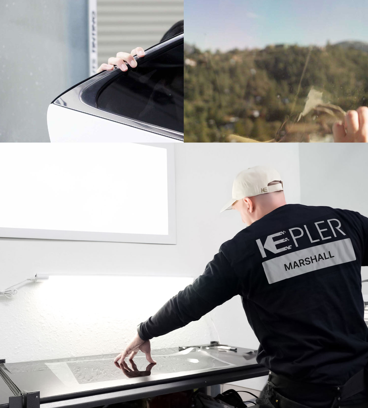 Window Tinting Specialist Cutting Film in Marshall, Texas