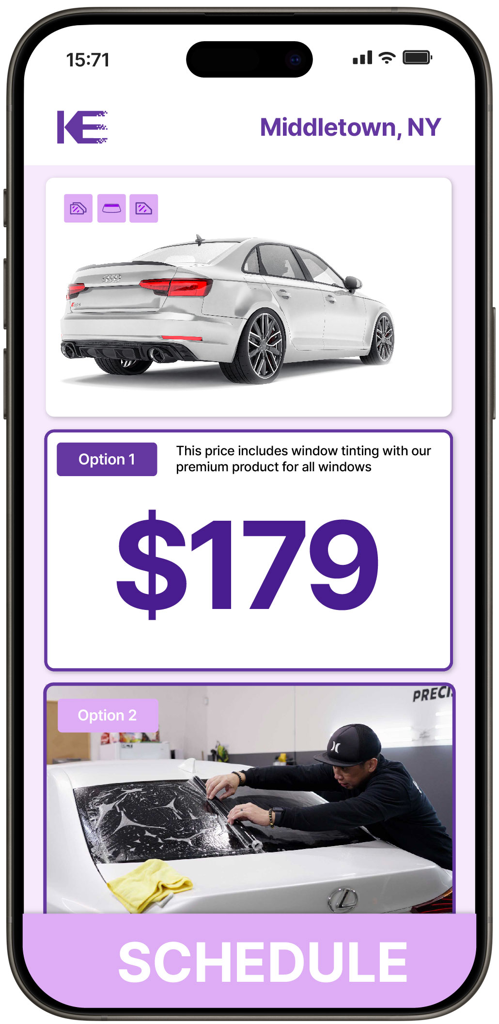 View Competitive Car Window Tinting Prices in Middletown, New York