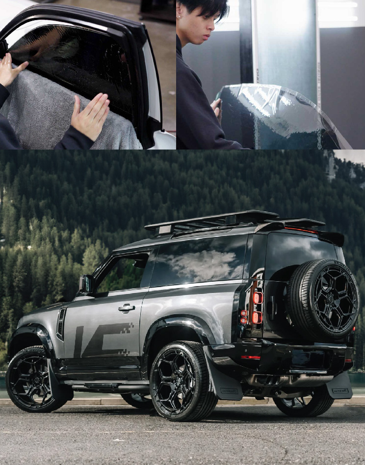 Ceramic Window Tinting Expert Cutting Film in Coram - New York