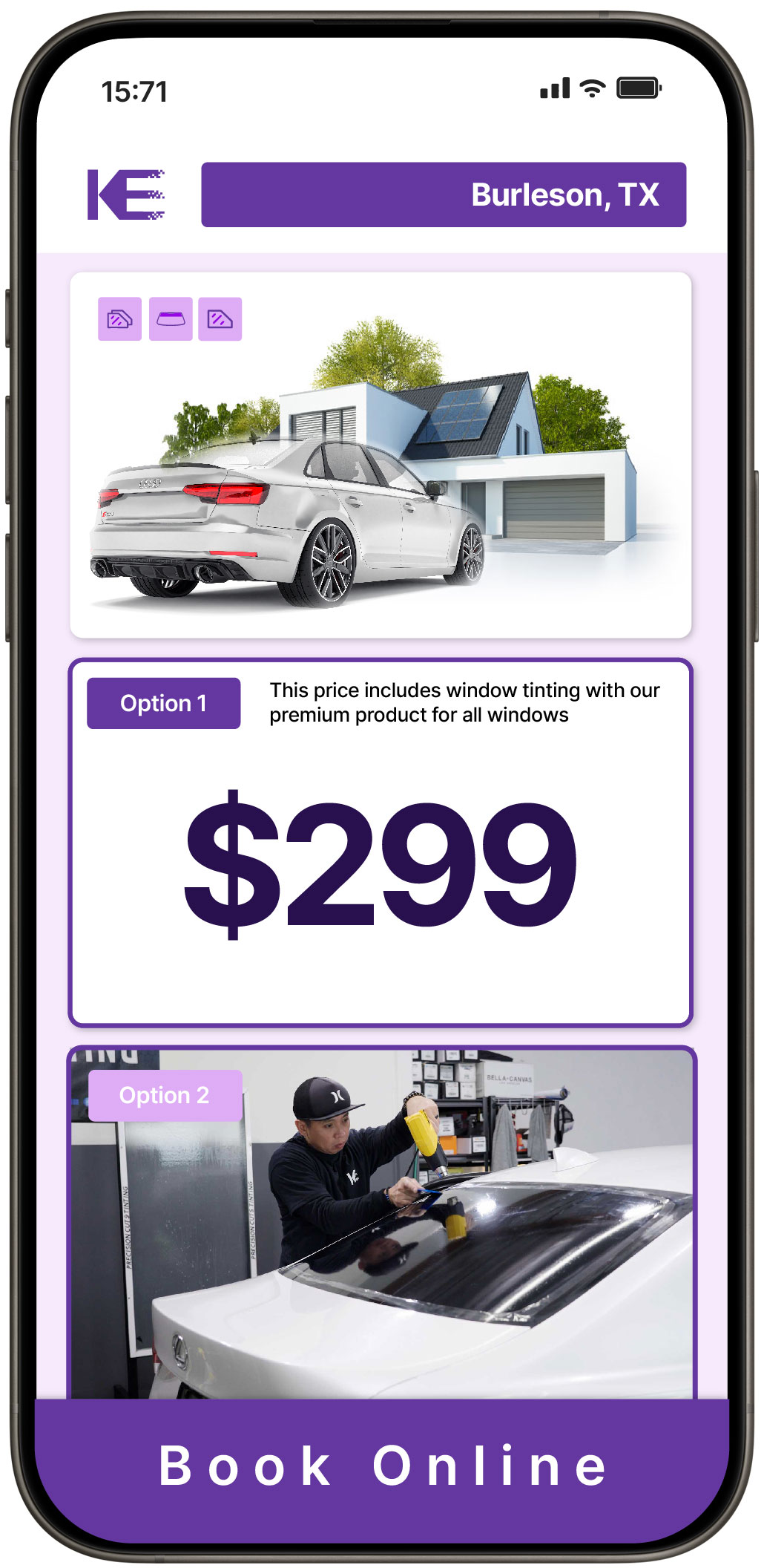View Competitive Tesla Window Tinting Prices in San Marcos, Texas