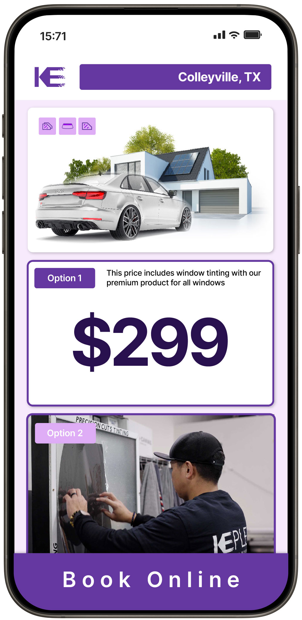 View Competitive Tesla Window Tinting Rates in Plainview, Texas
