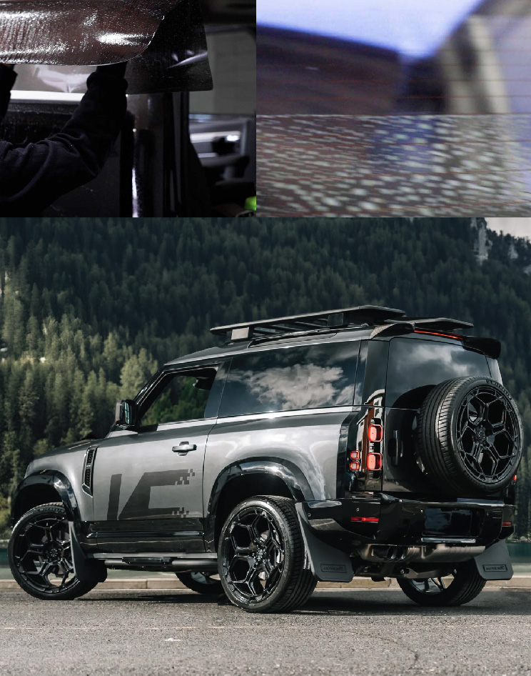 Ceramic Window Tinting Expert Cutting Film in Medford - New York