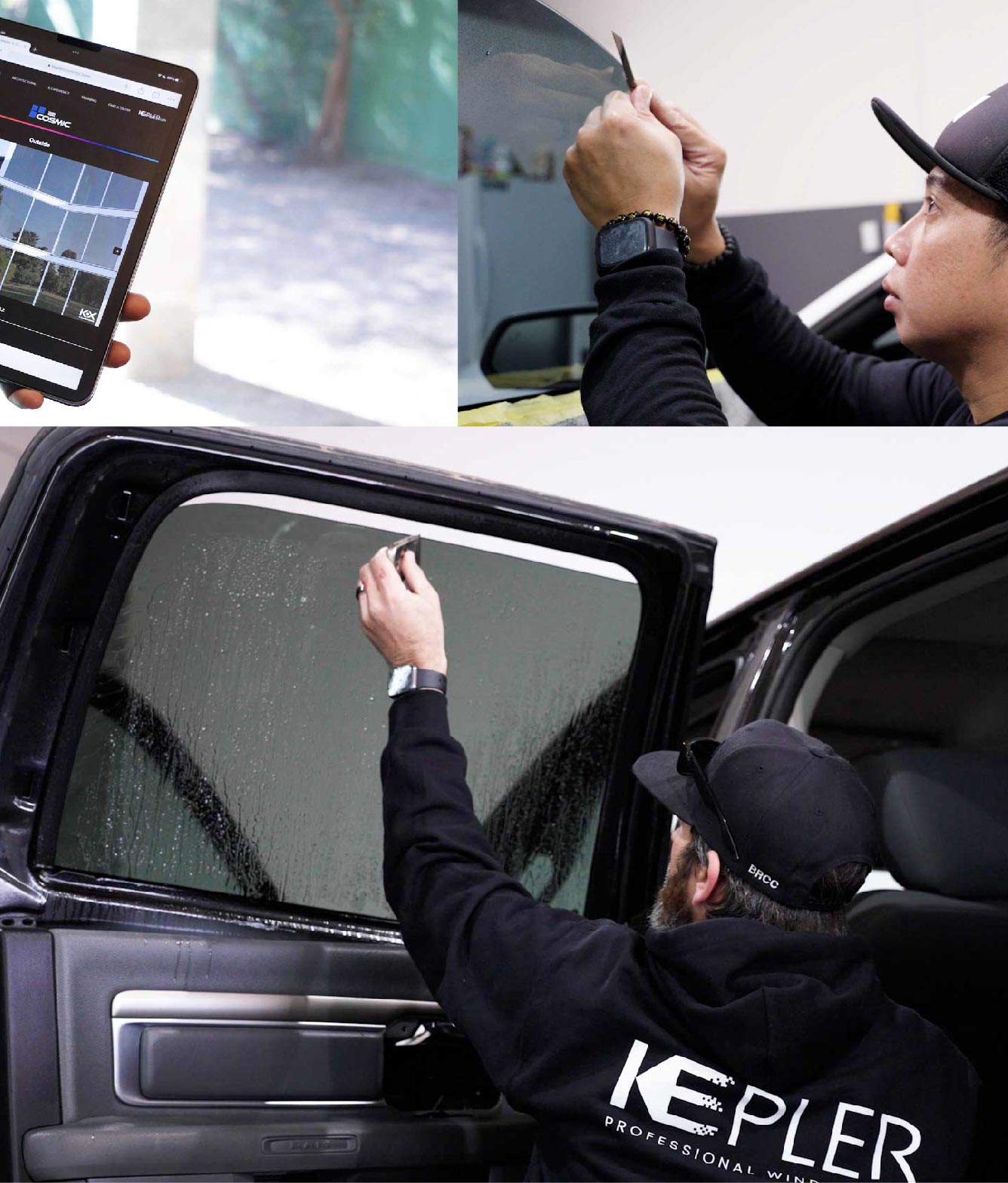 Kepler Window Tinting Specialists at Work in Haltom City, Texas