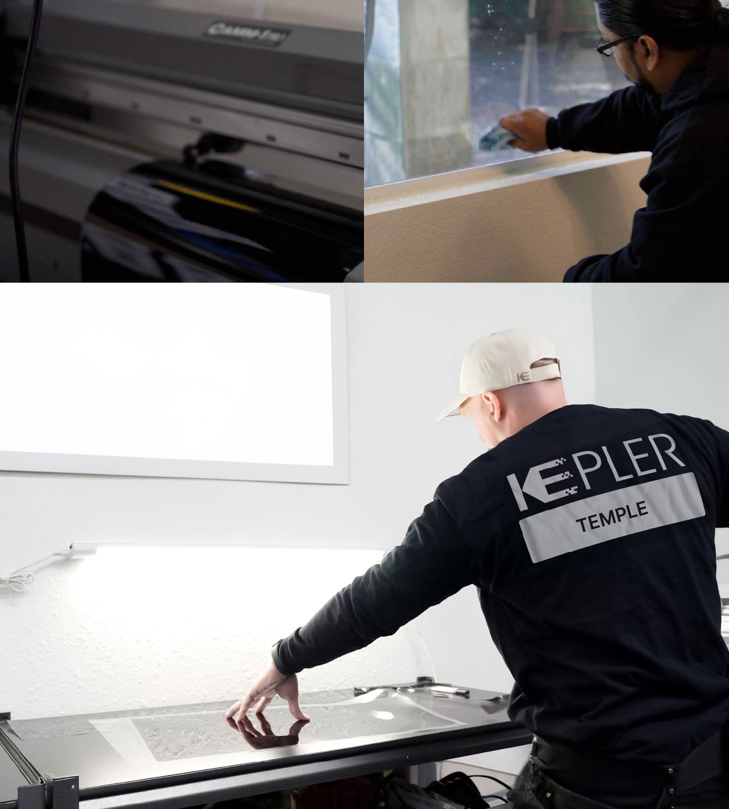 Window Tinting Specialist Cutting Film in Temple, Texas