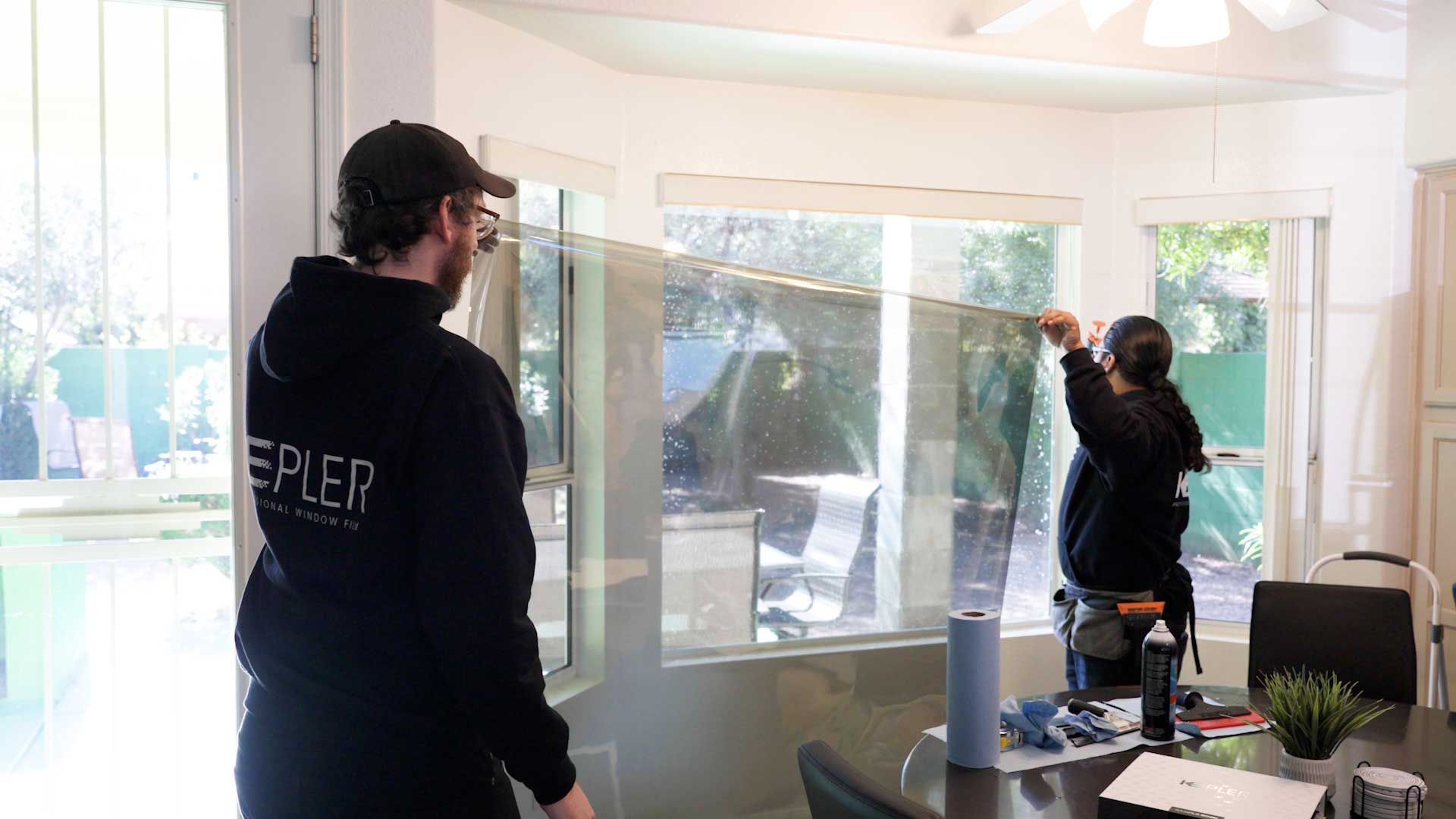 Expert House Window Tinting Preparation in Temple