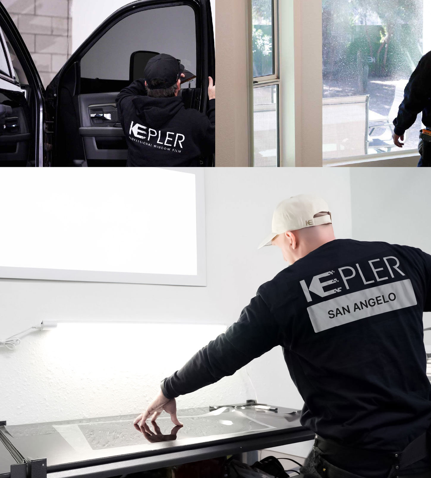 Window Tinting Specialist Cutting Film in San Angelo, Texas