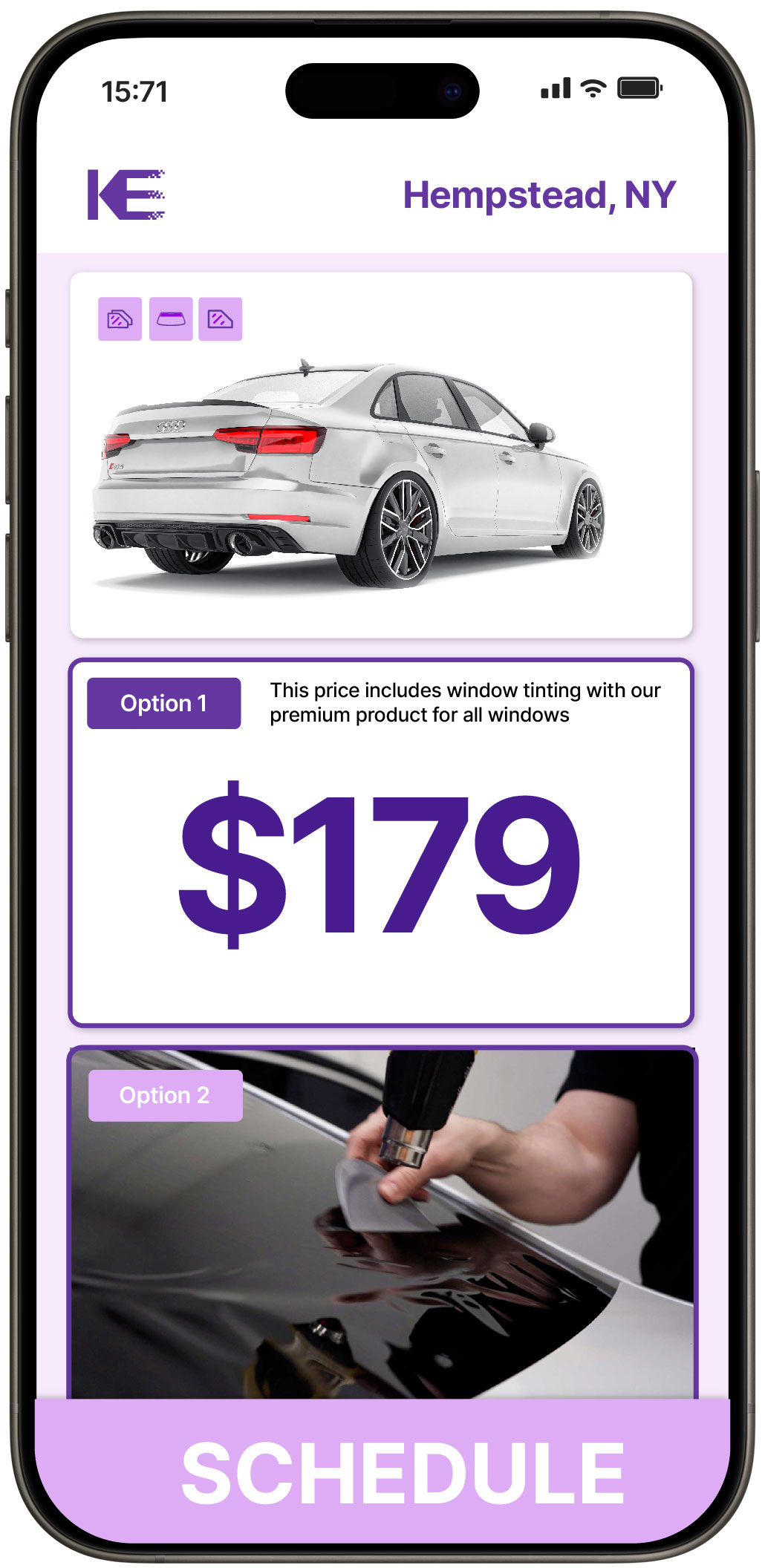 View Affordable Car Window Tinting Prices in Hempstead, New York