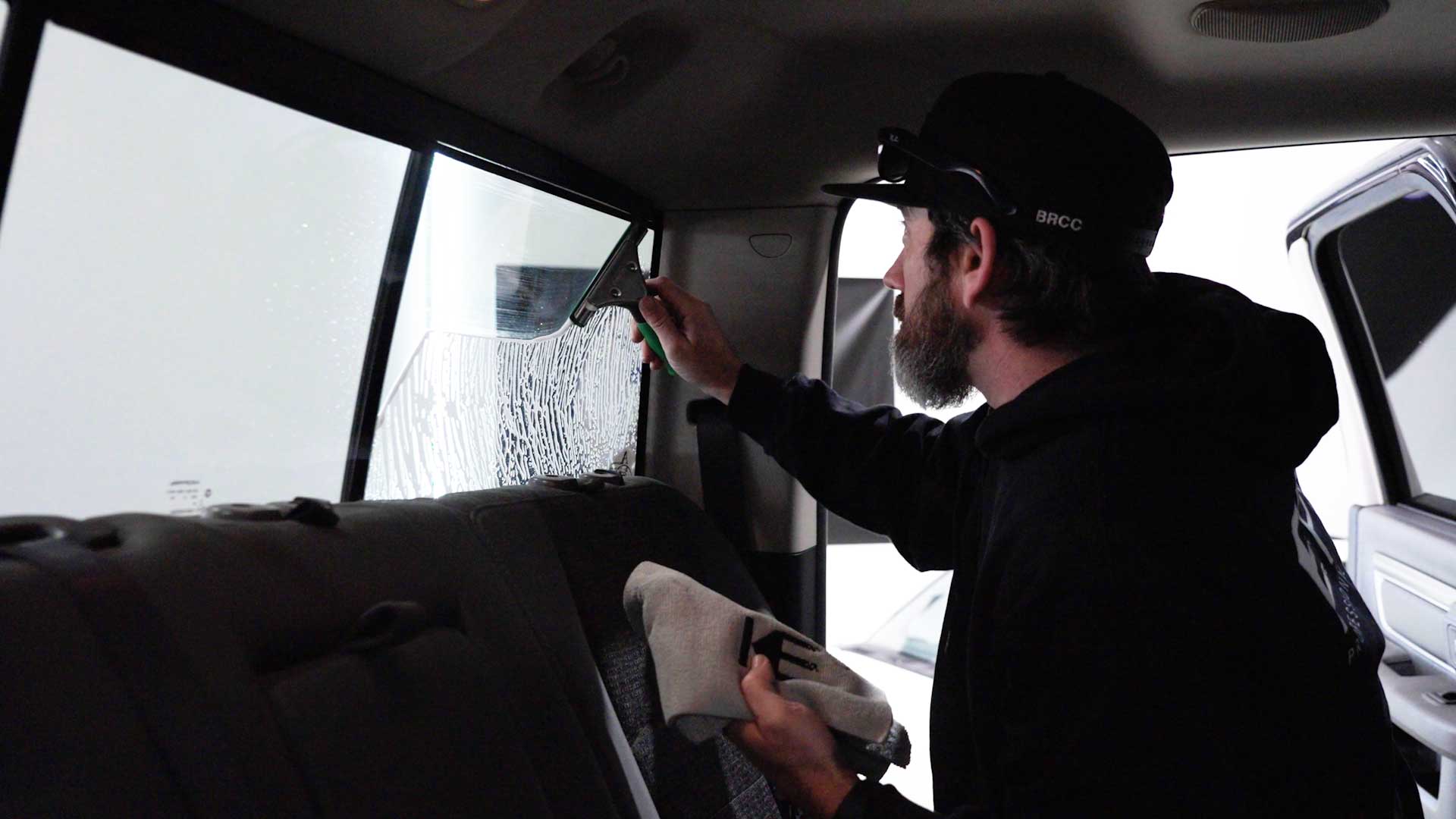 Professional Vehicle Glass Tint preparation in Ithaca