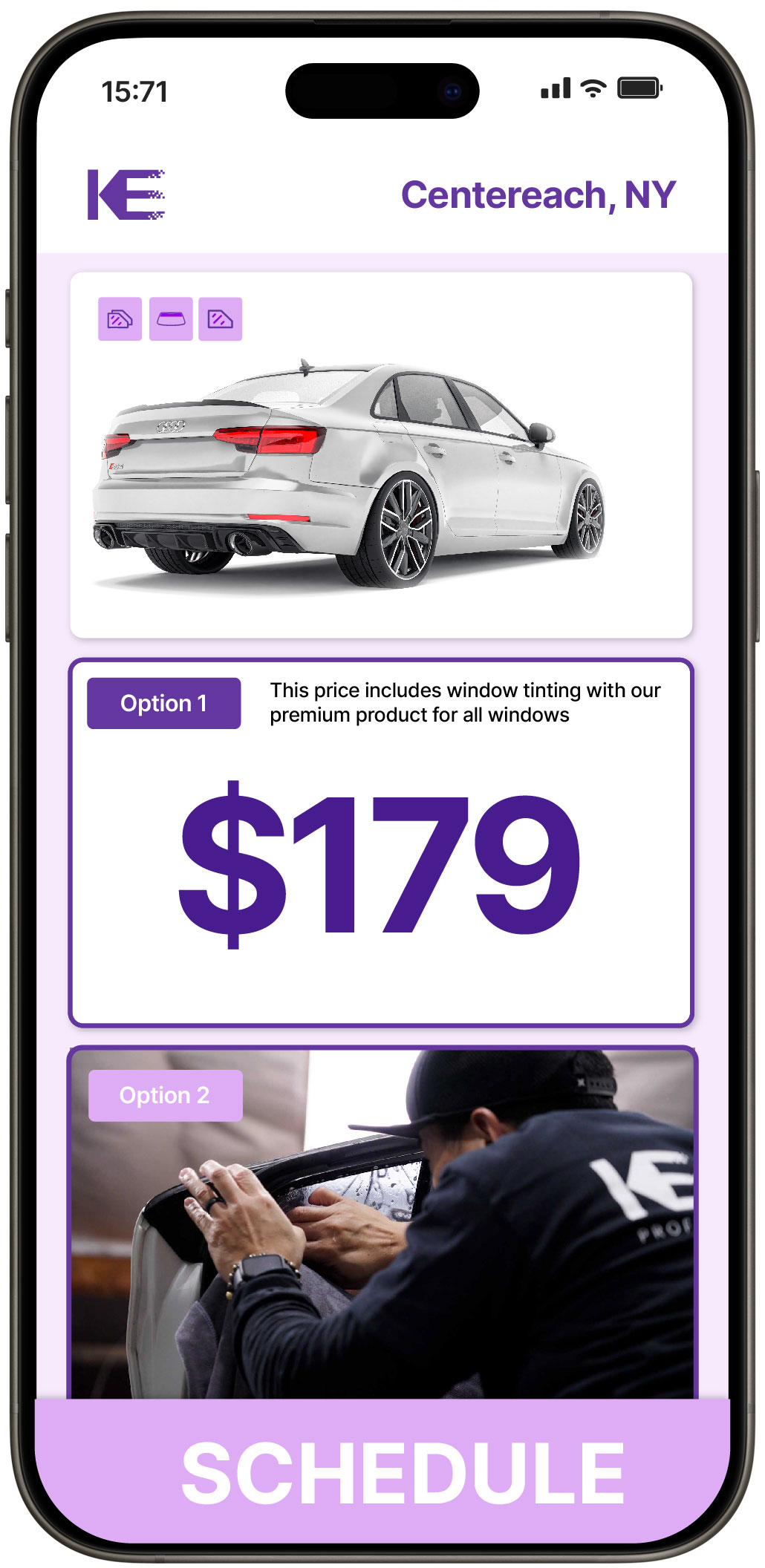 View Affordable Car Window Tinting Prices in Centereach, New York