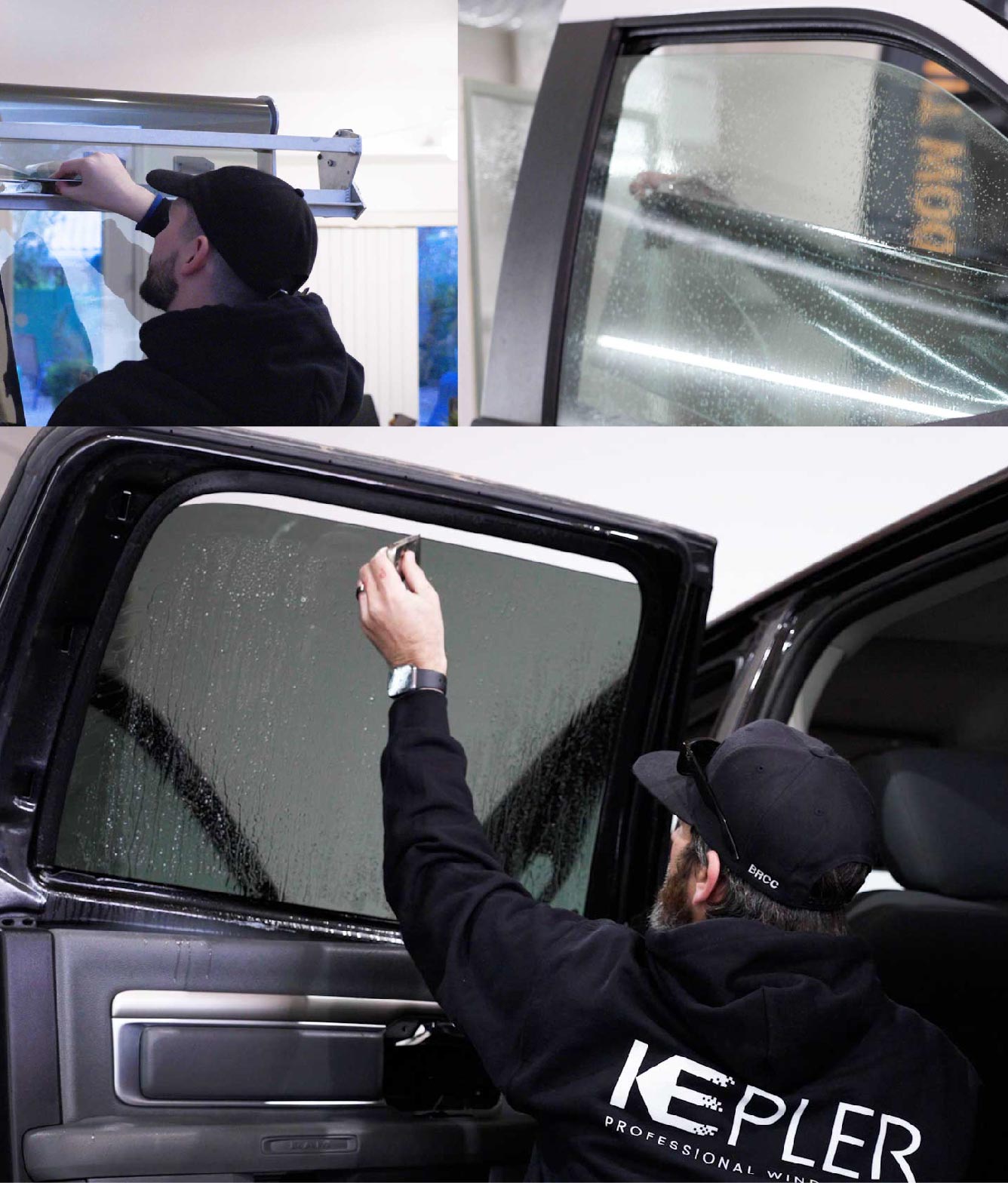 Kepler Window Tinting Specialists at Work in Angleton, Texas