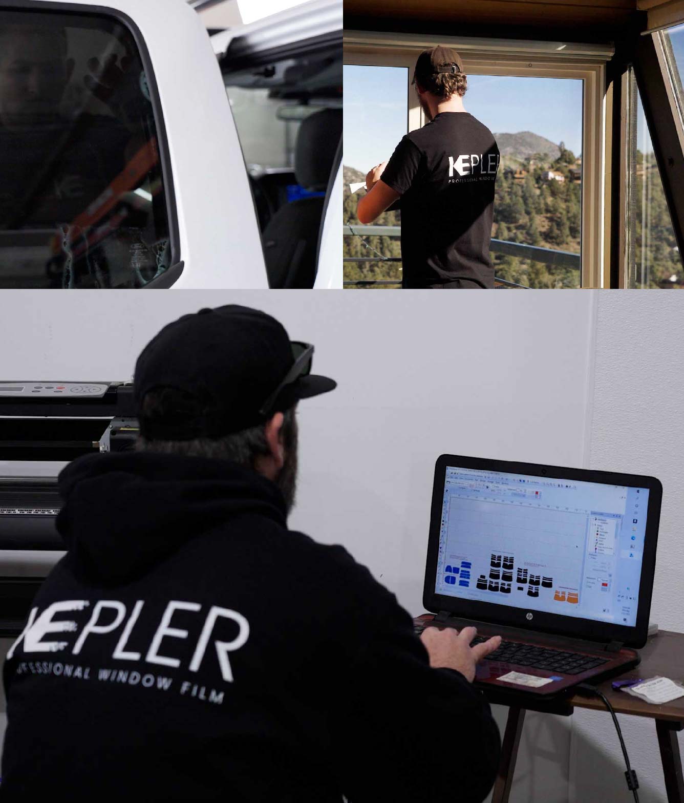 Ceramic Window Tinting Expert Cutting Film in Easton, Pennsylvania