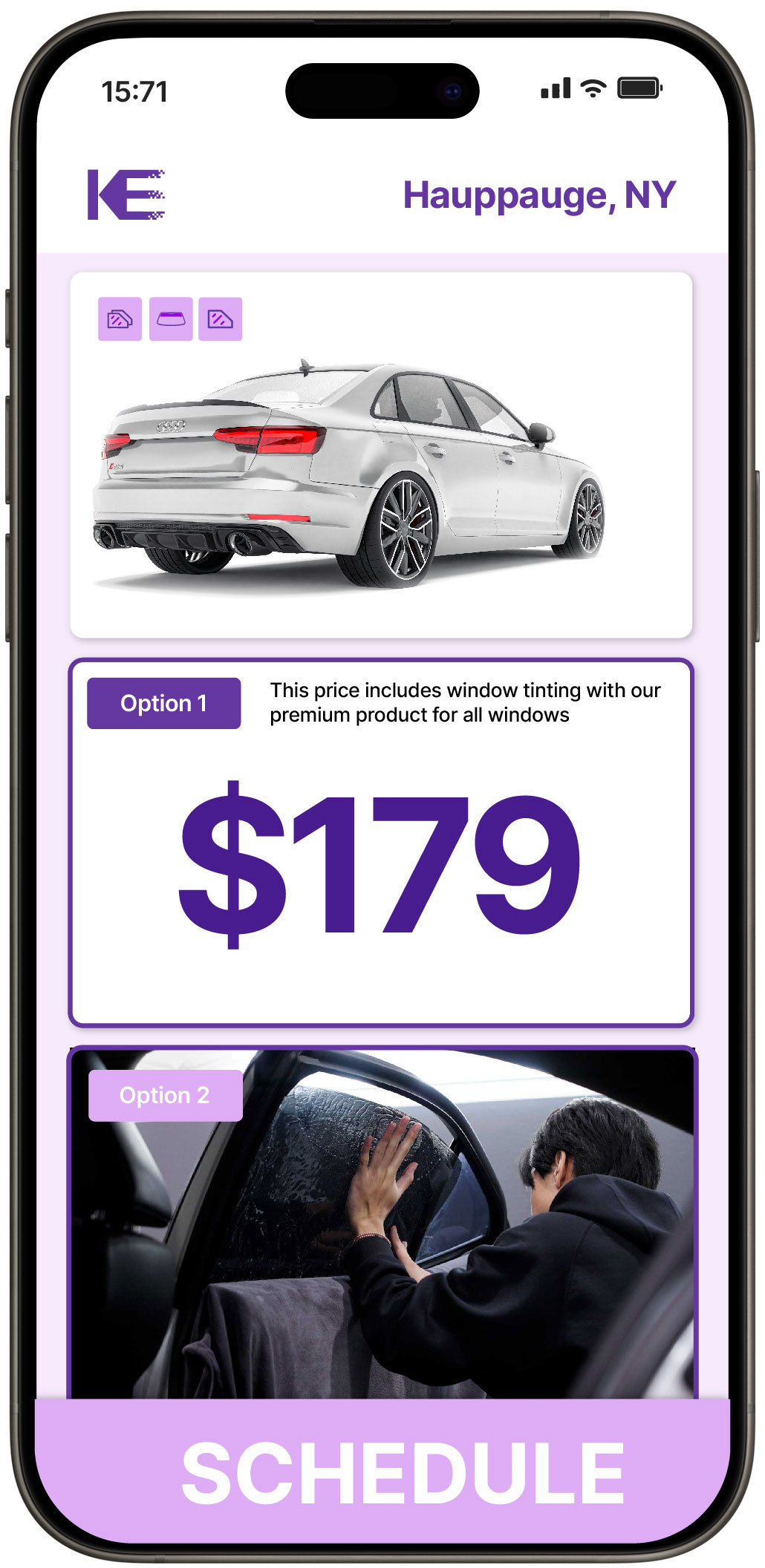 View Competitive Car Window Tinting Prices in Hauppauge, New York