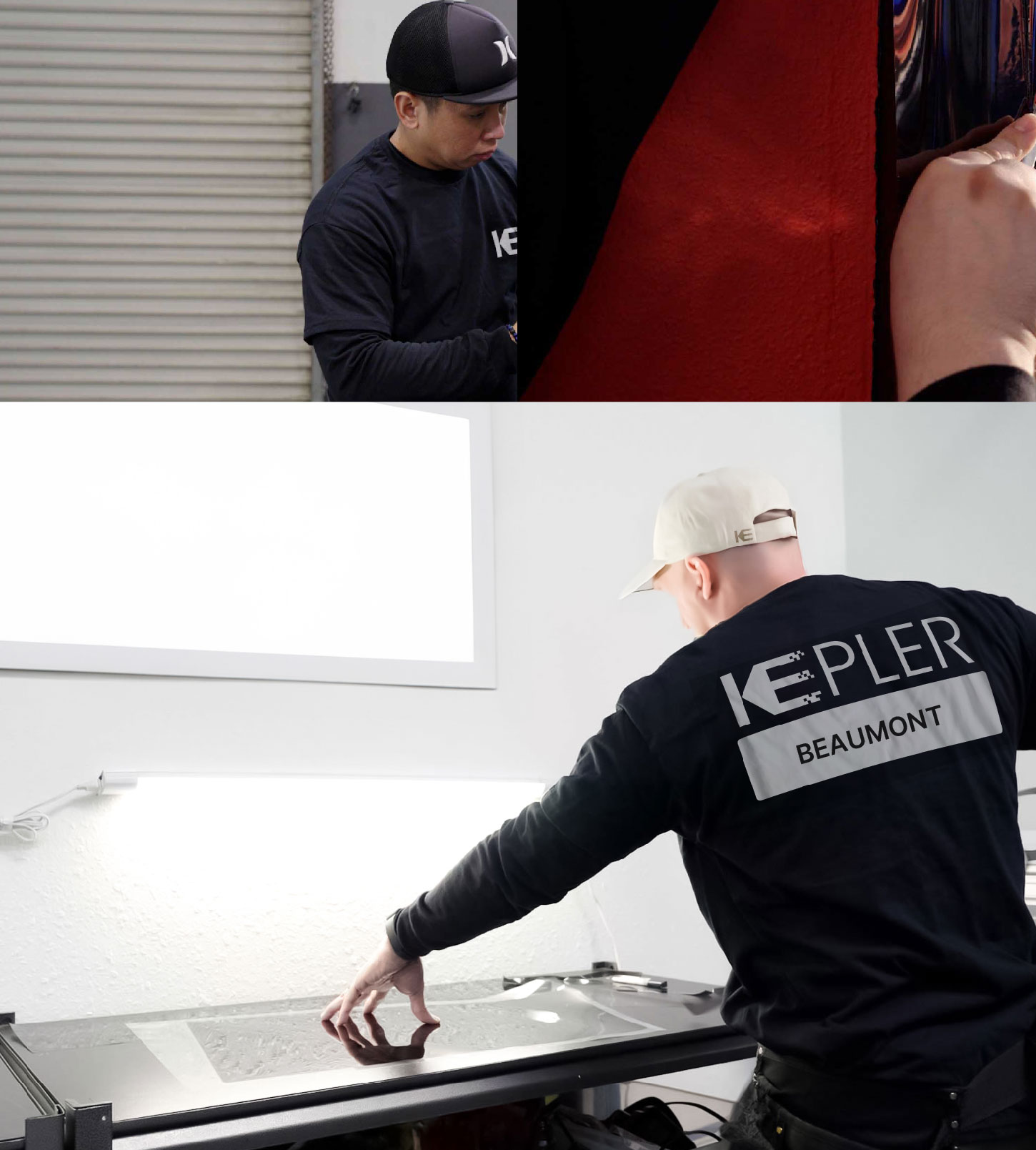 Window Tinting Specialist Cutting Film in Beaumont, Texas