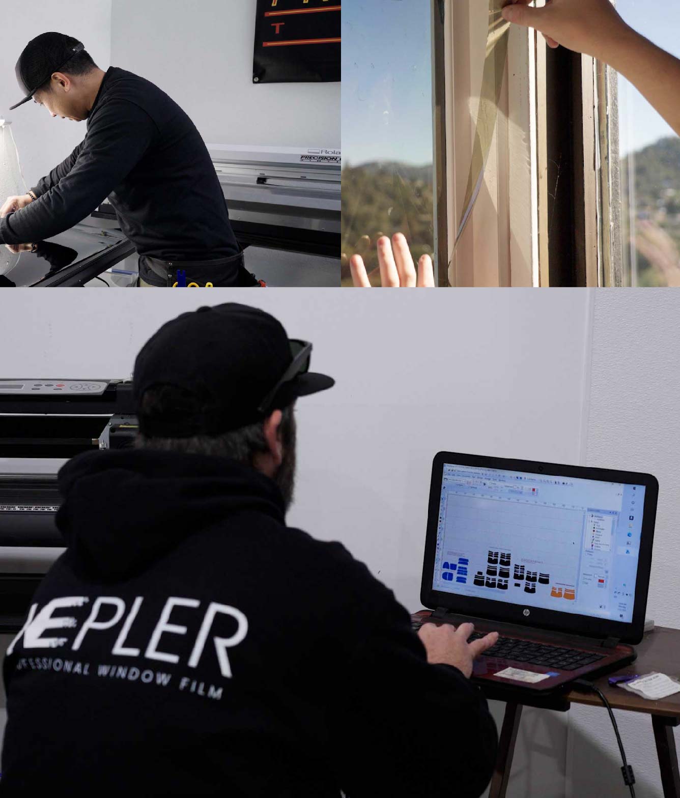 Ceramic Window Tinting Expert Cutting Film in Centreville, Virginia