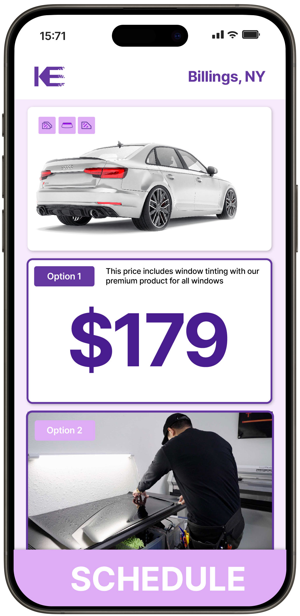 View Affordable Car Window Tinting Prices in Billings, New York