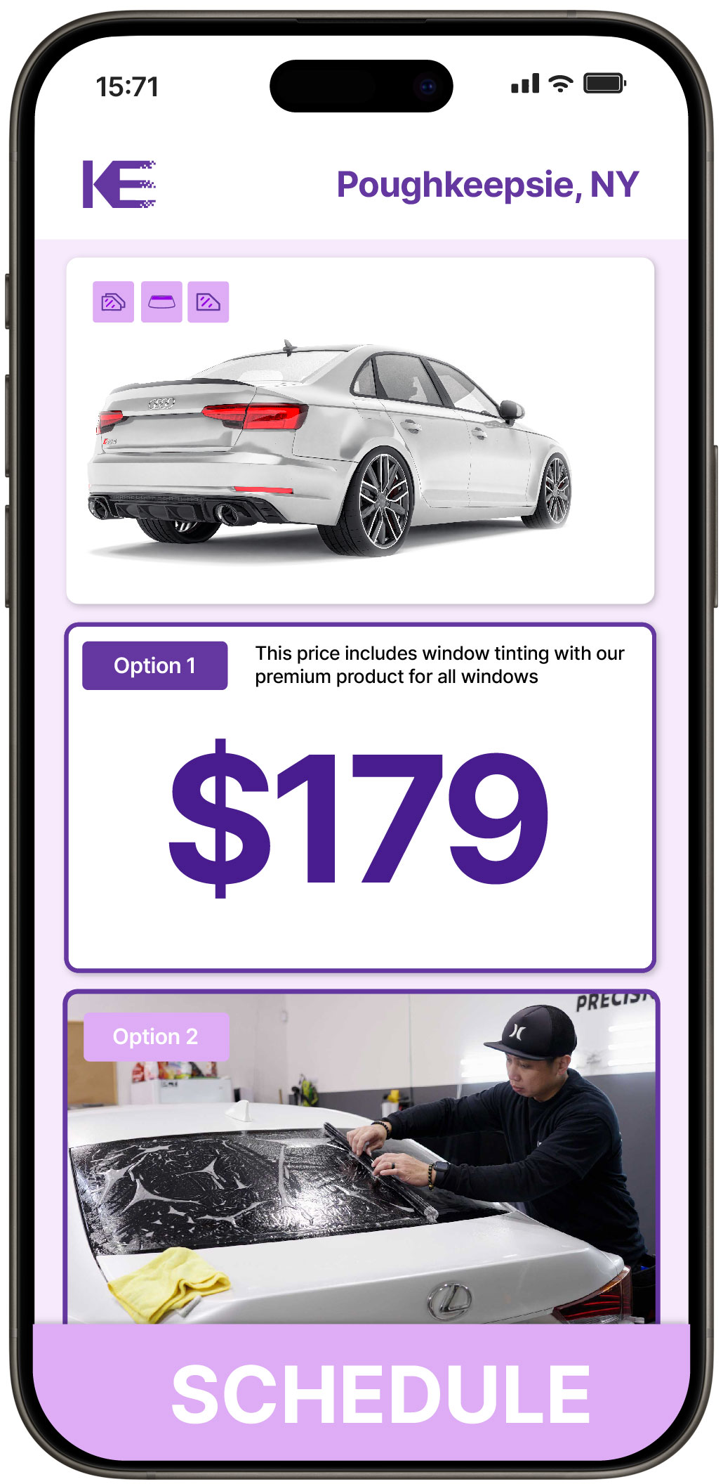 View Affordable Car Window Tinting Prices in Poughkeepsie, New York