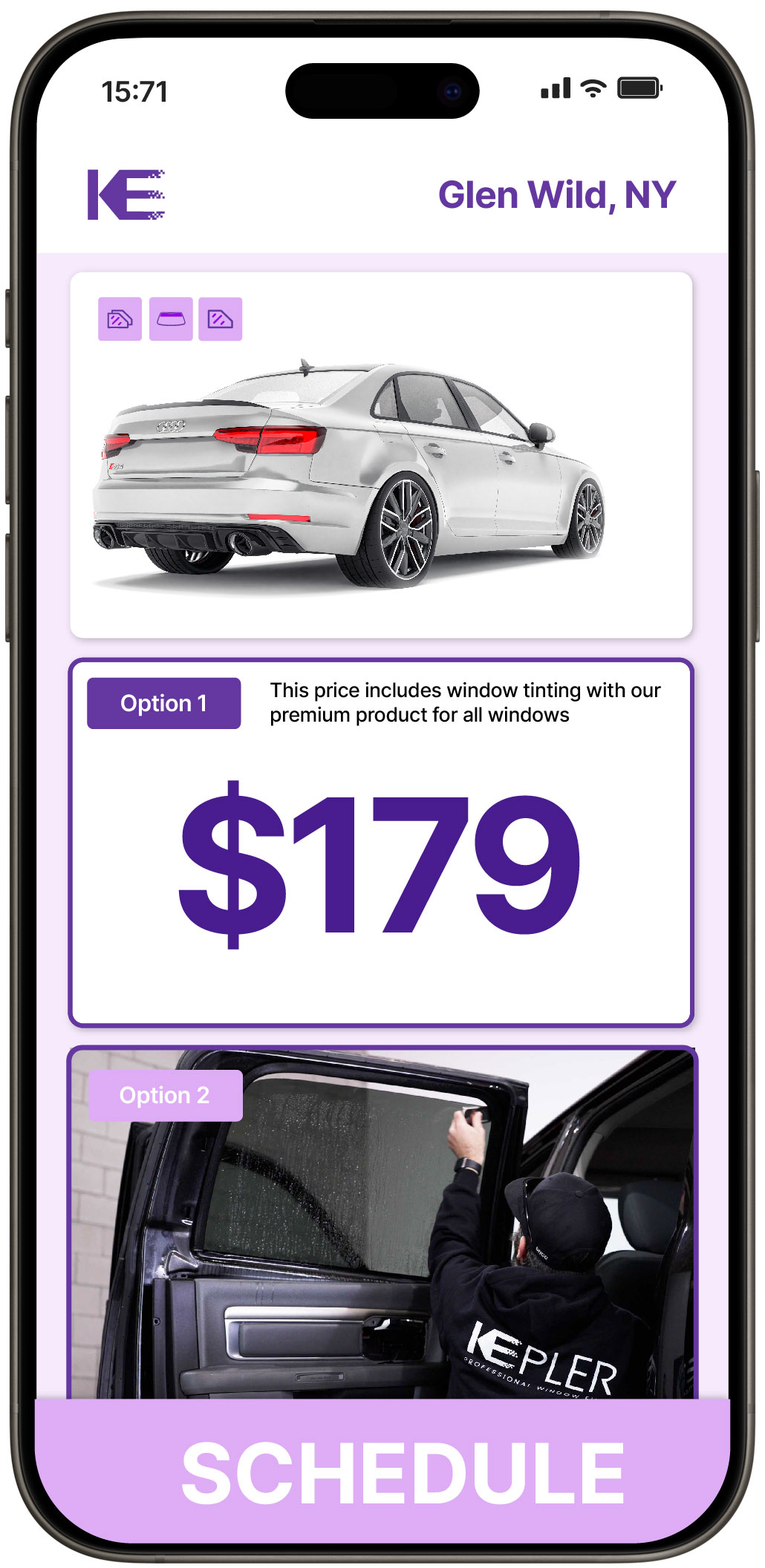 View Affordable Car Window Tinting Prices in Glen Wild, New York